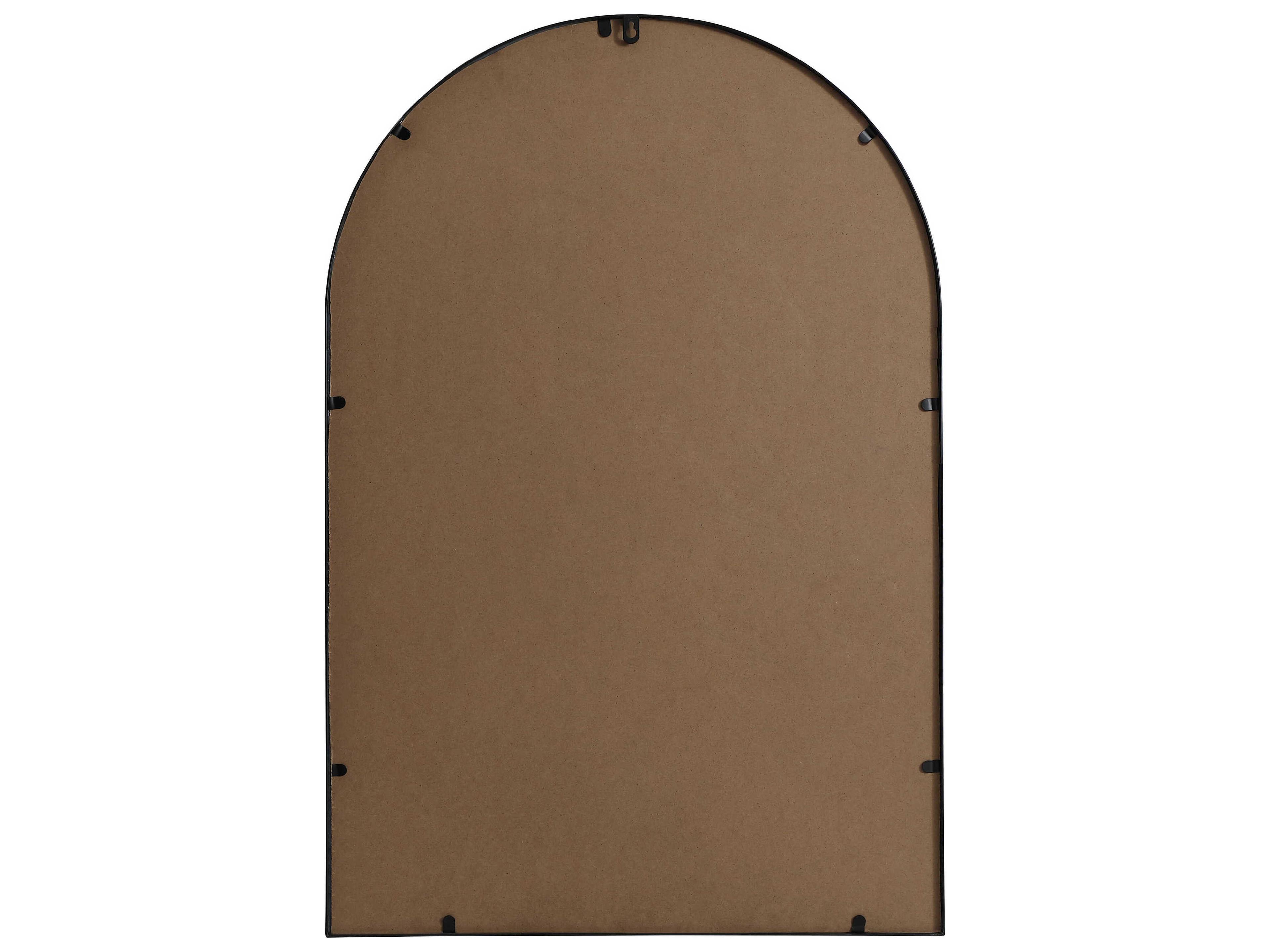 Elegant Lighting Ayra Black Arch Wall Mirror