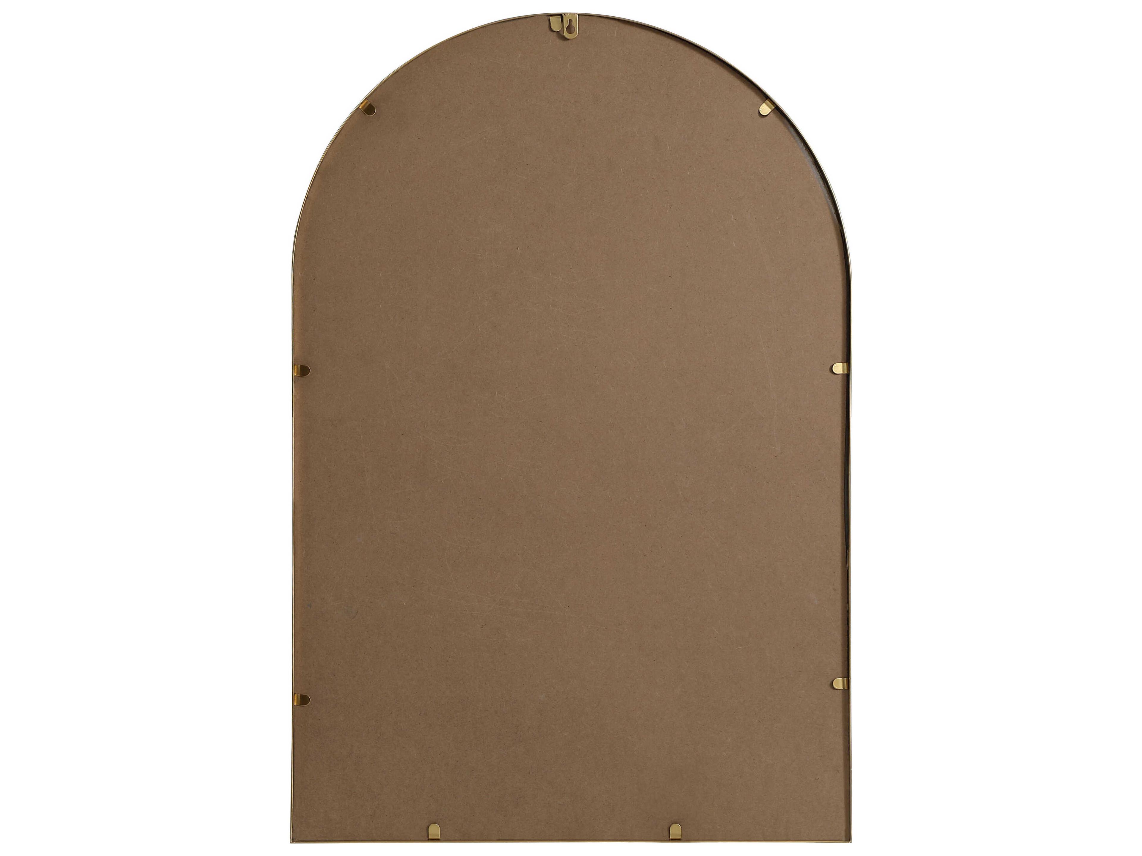 Elegant Lighting Ayra Brass Arch Wall Mirror