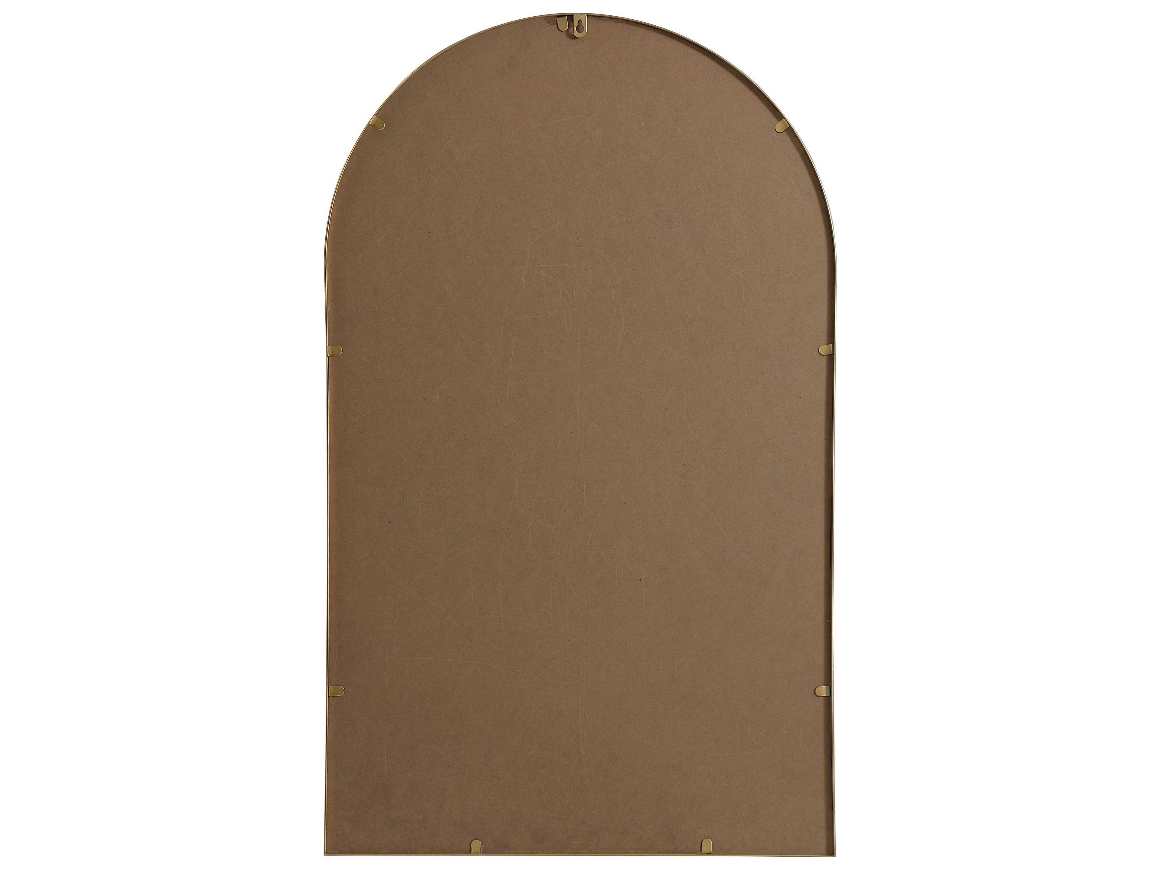 Elegant Lighting Ayra Brass Arch Wall Mirror