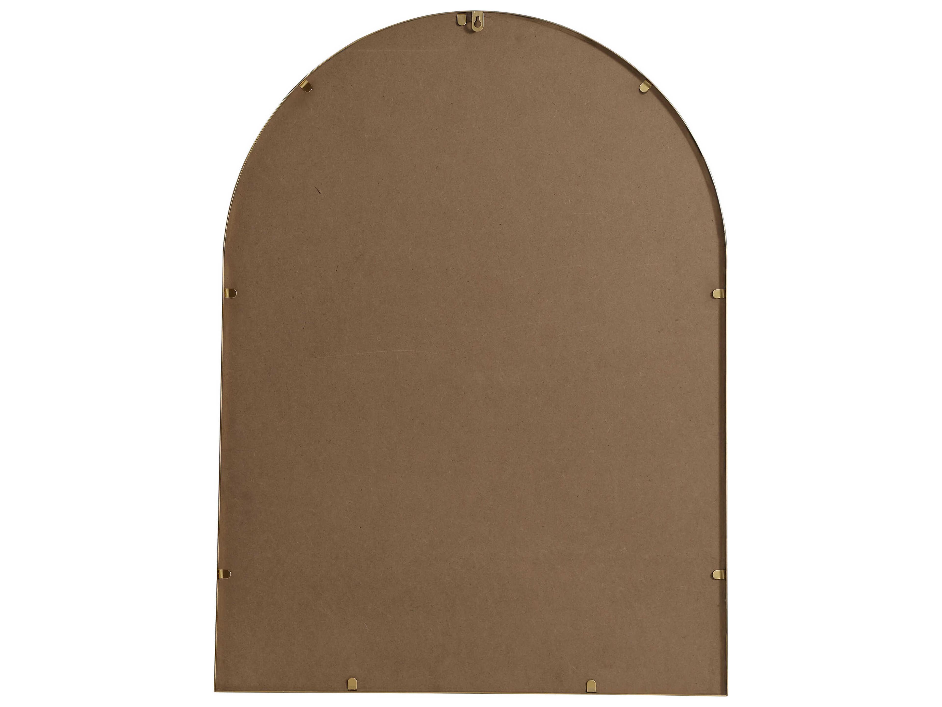 Elegant Lighting Ayra Brass Arch Wall Mirror