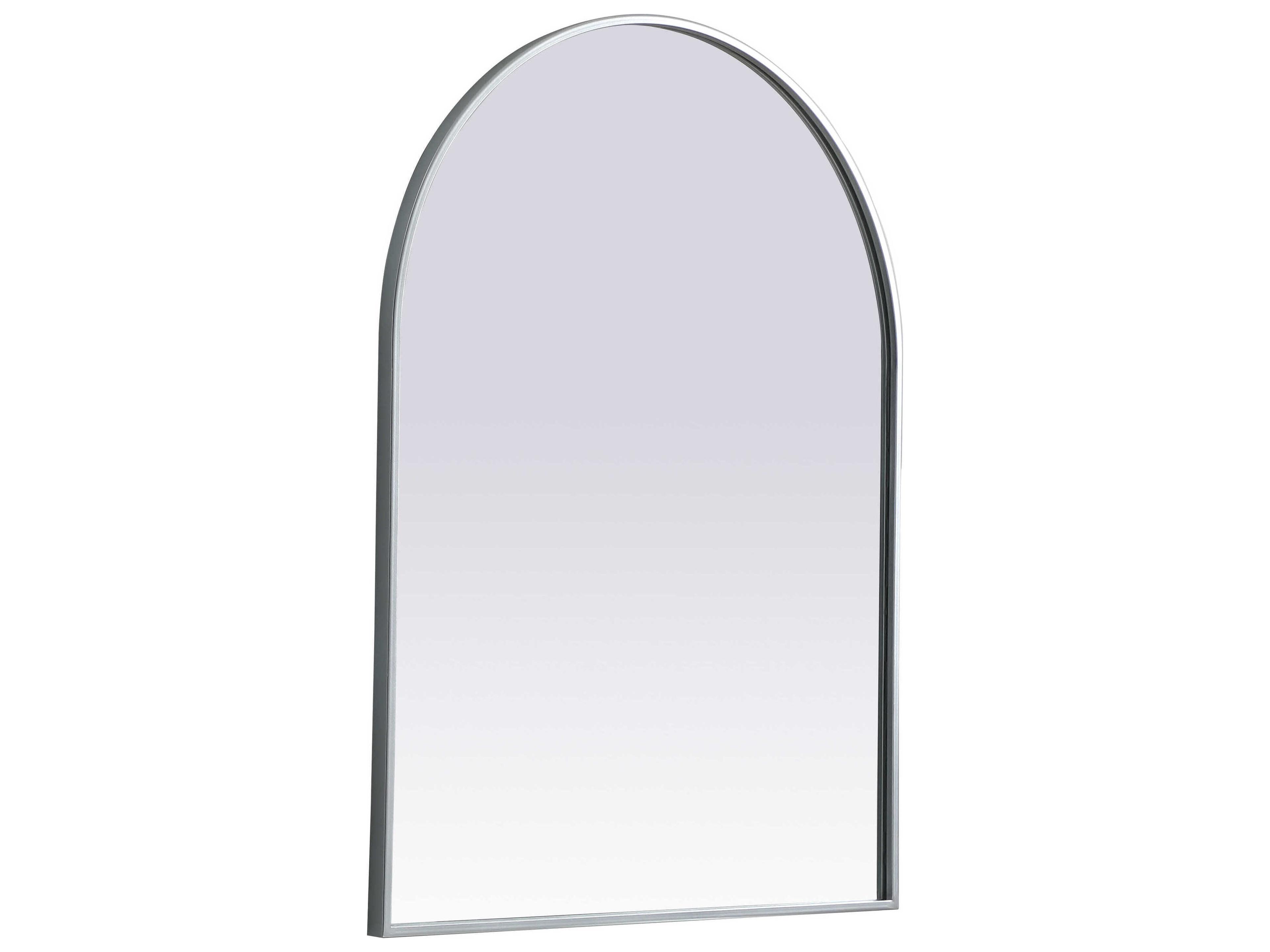 Elegant Lighting Ayra Silver Arch Wall Mirror