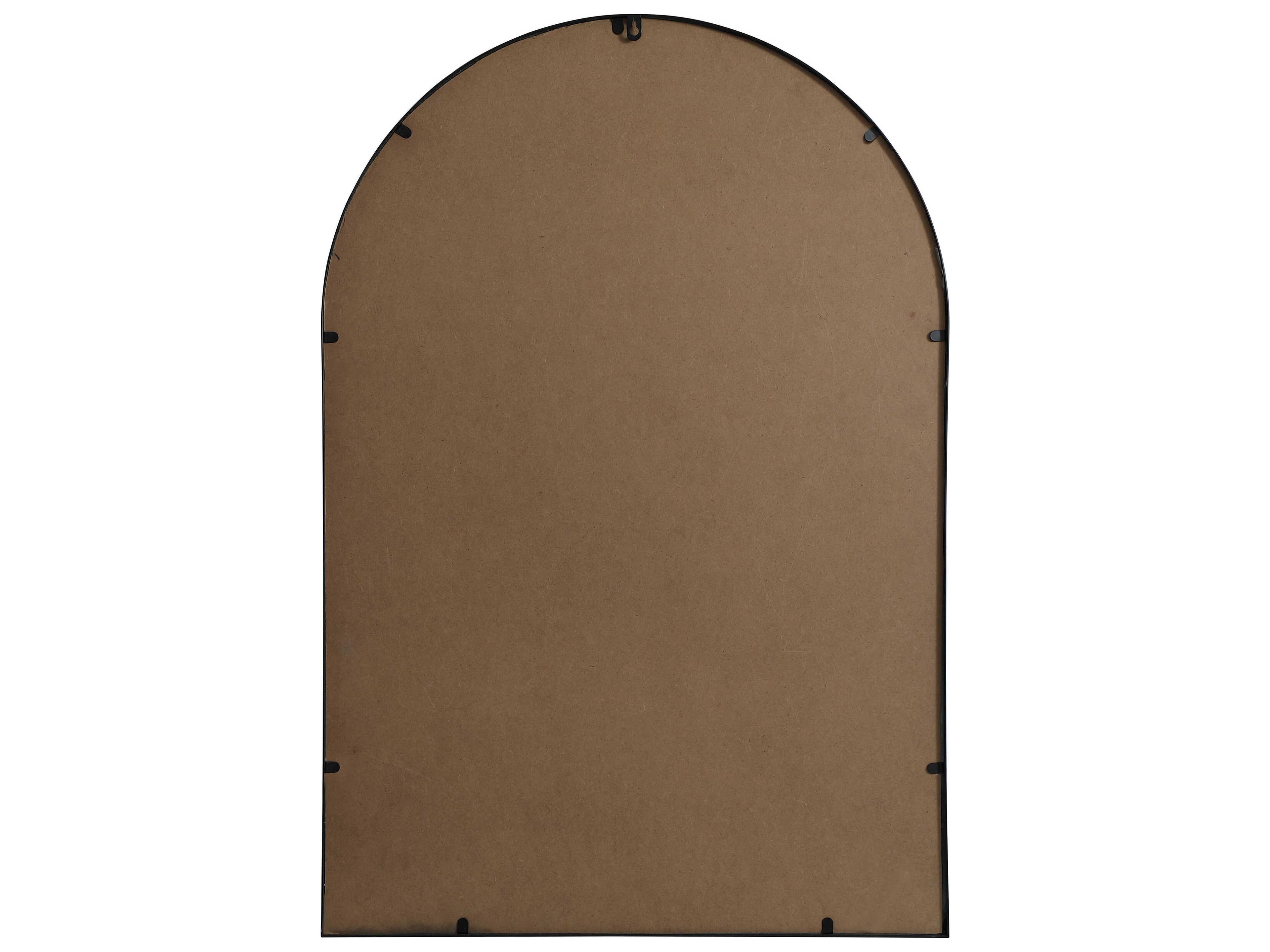 Elegant Lighting Ayra Black Arch Wall Mirror