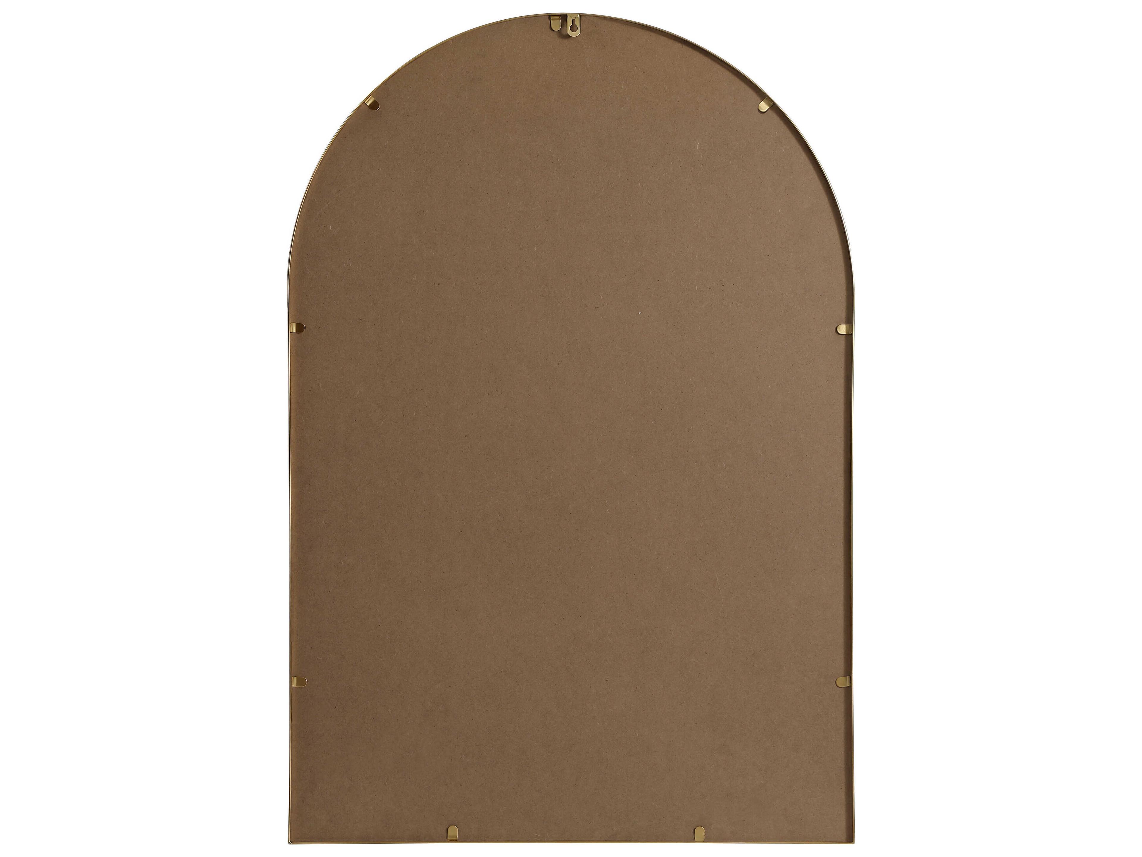 Elegant Lighting Ayra Brass Arch Wall Mirror