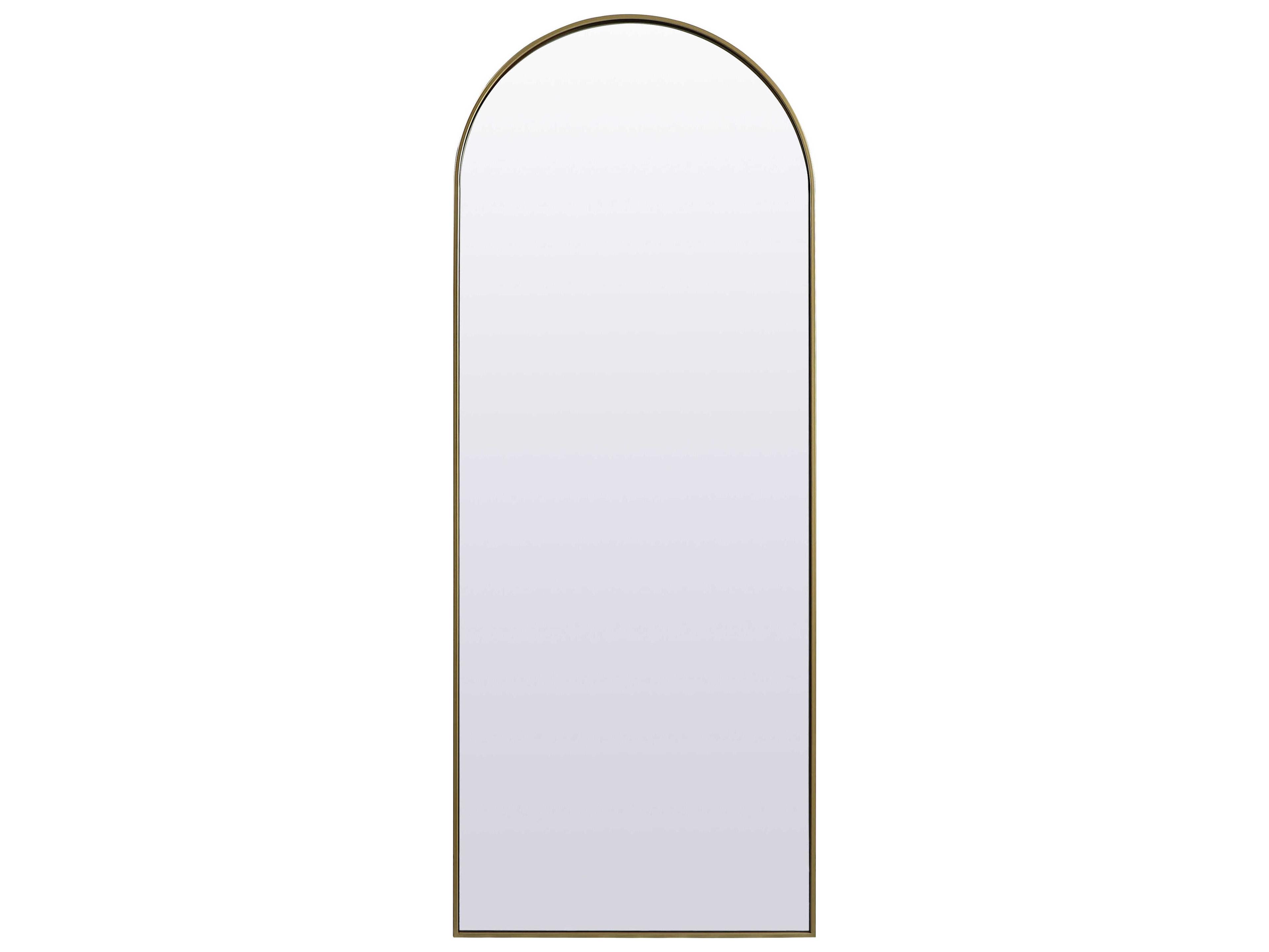 Elegant Lighting Ayra Brass Arch Floor Mirror