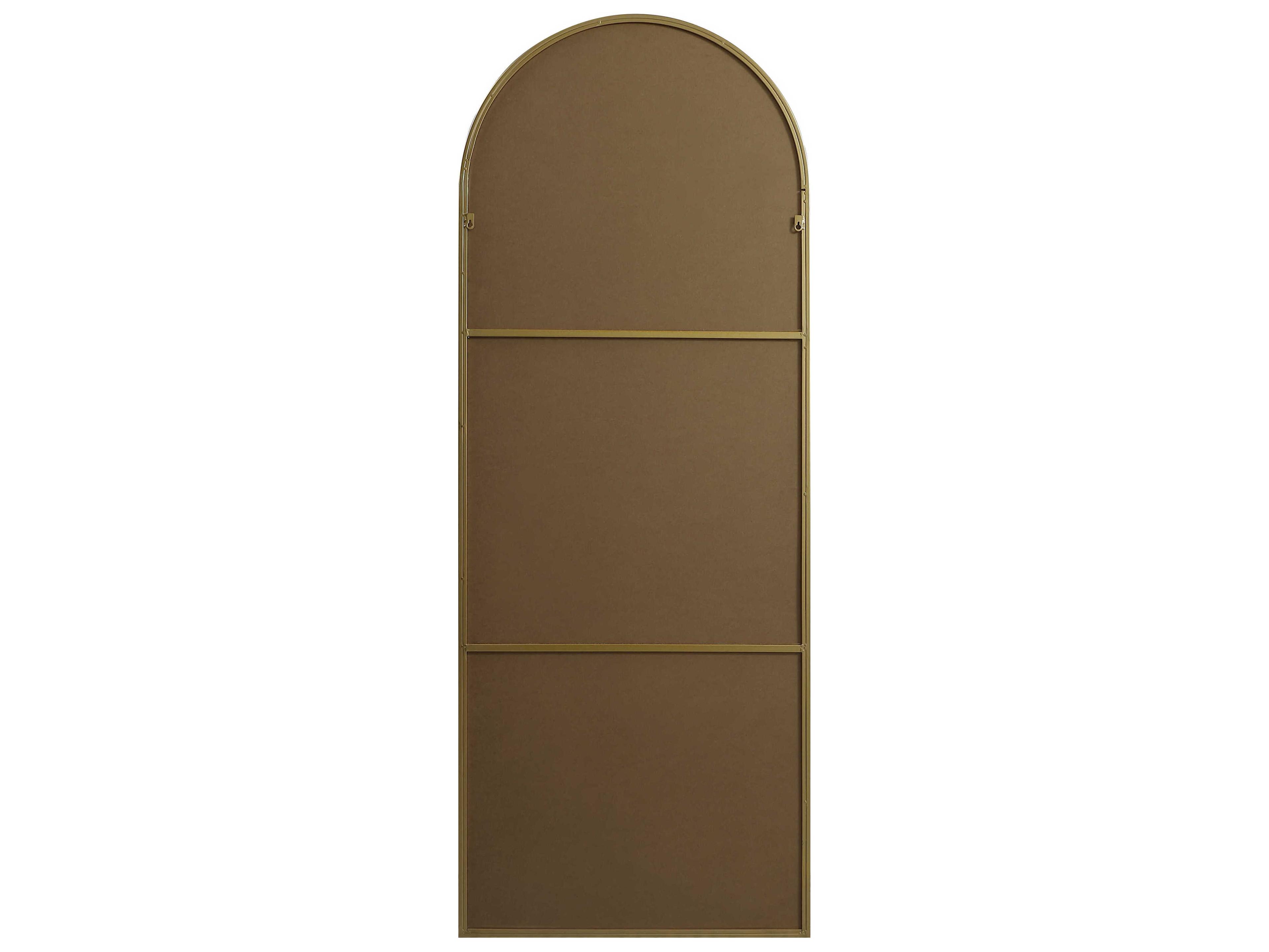 Elegant Lighting Ayra Brass Arch Floor Mirror