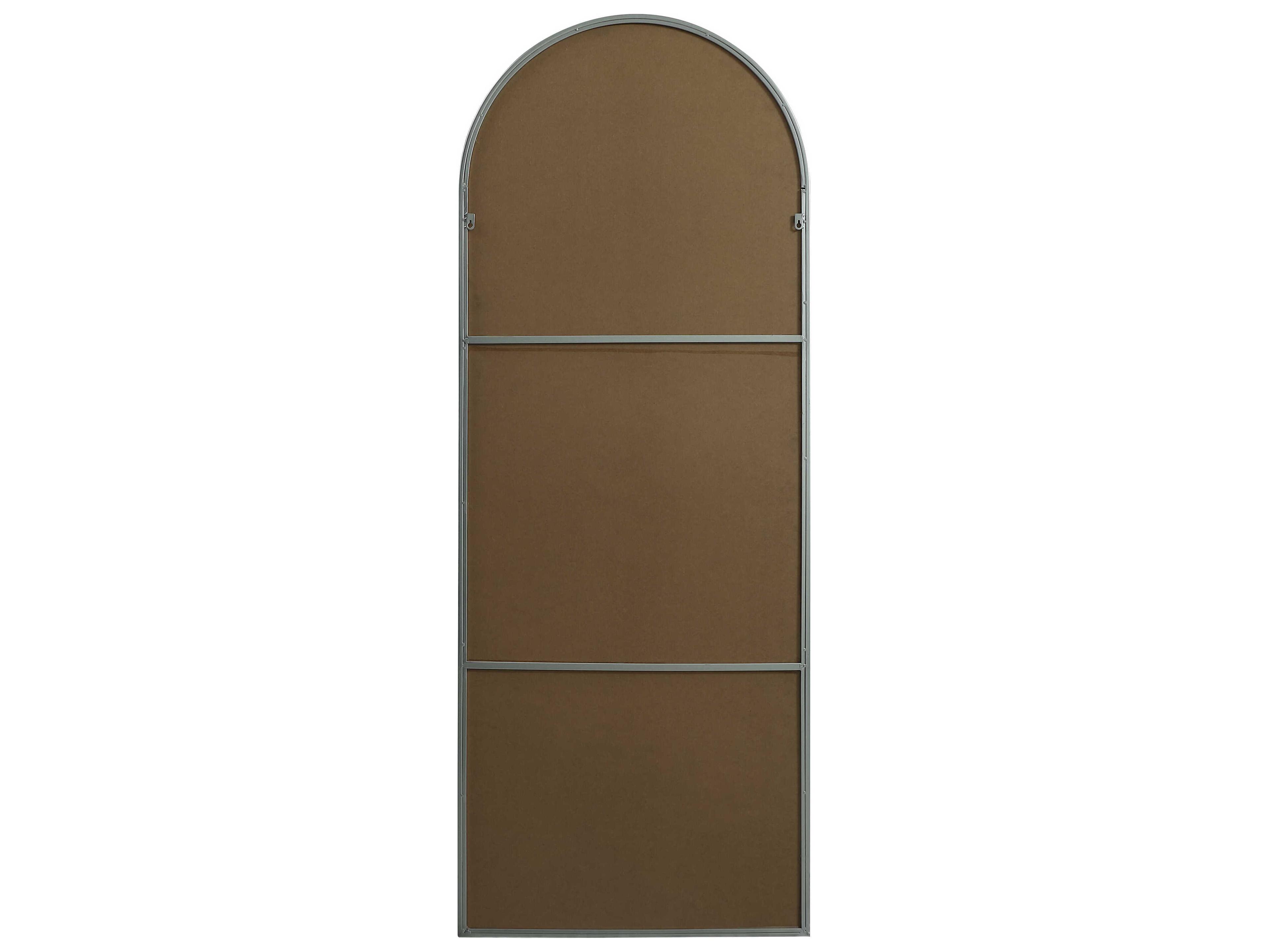 Elegant Lighting Ayra Silver Arch Floor Mirror