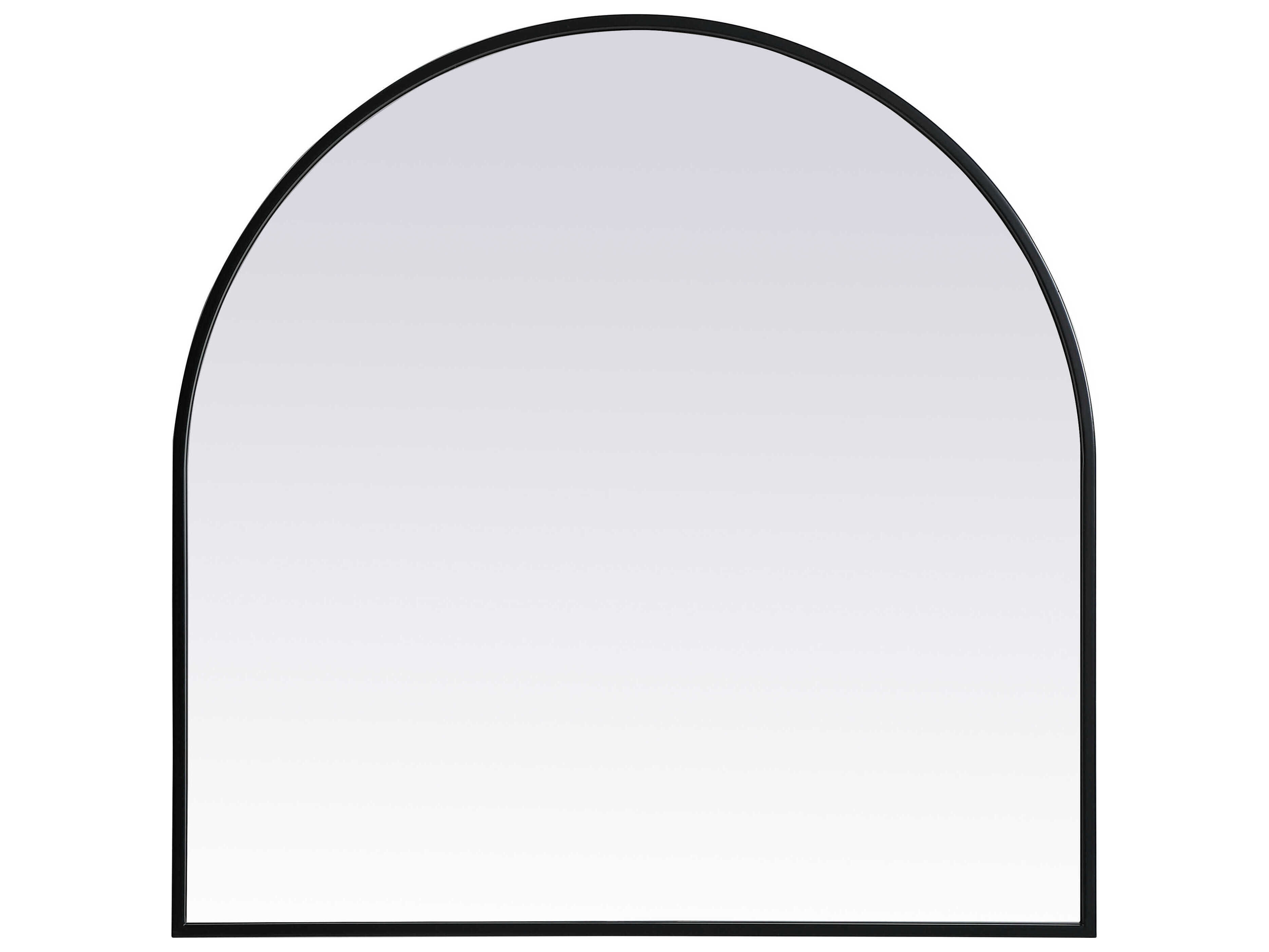 Elegant Lighting Ayra Black Arch Wall Mirror