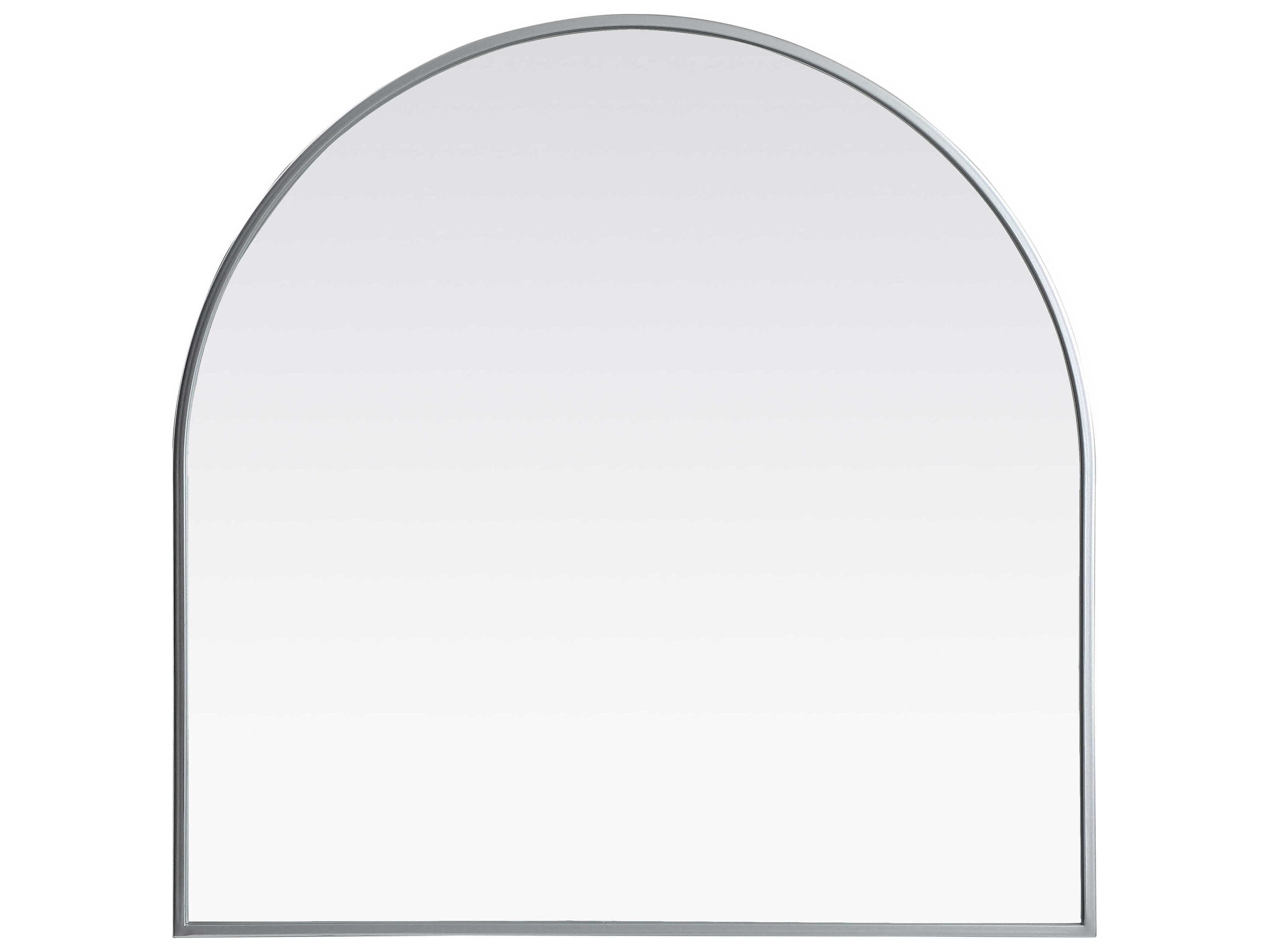 Elegant Lighting Ayra Silver Arch Wall Mirror