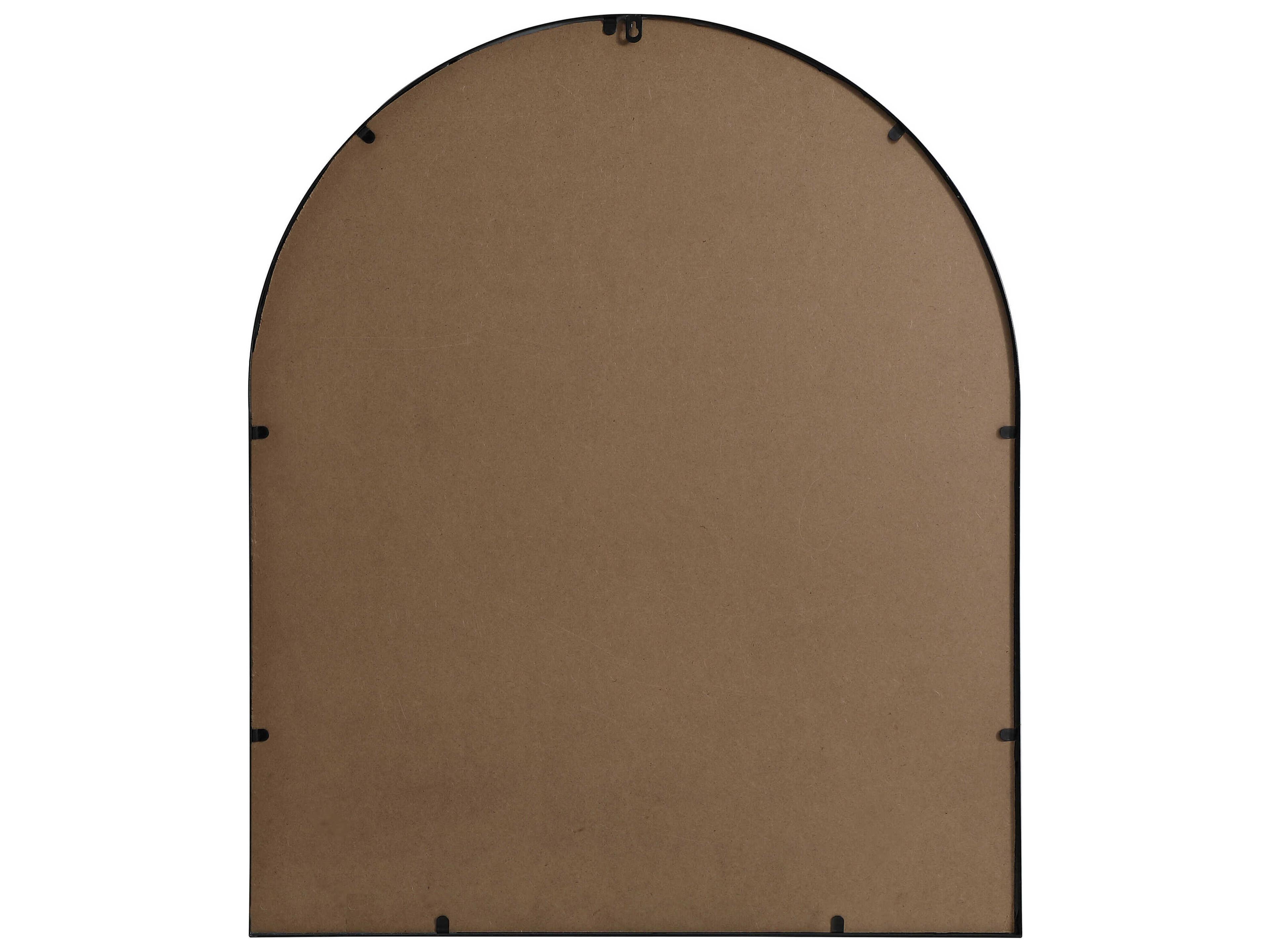 Elegant Lighting Ayra Black Arch Wall Mirror