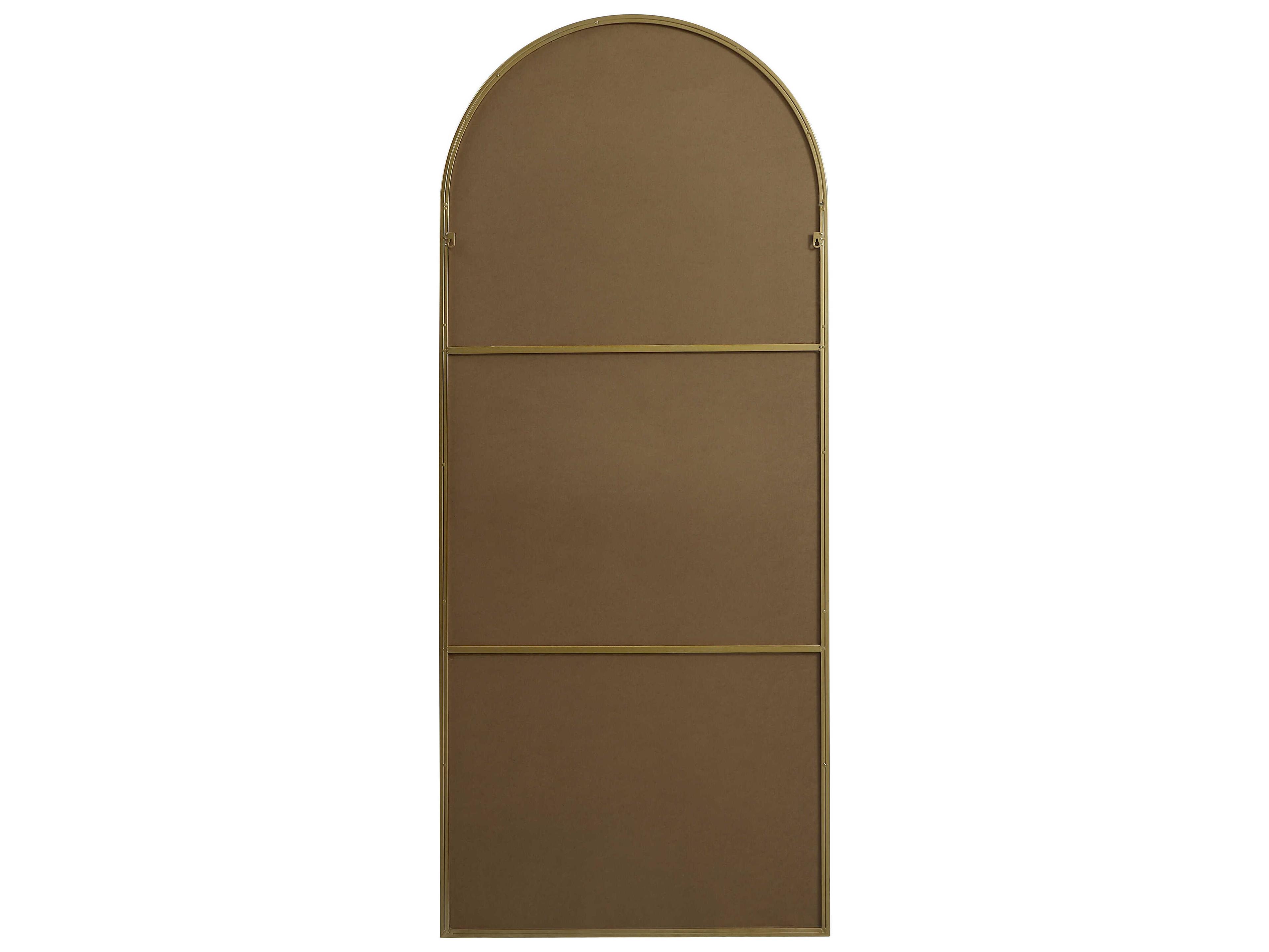 Elegant Lighting Ayra Brass Arch Floor Mirror