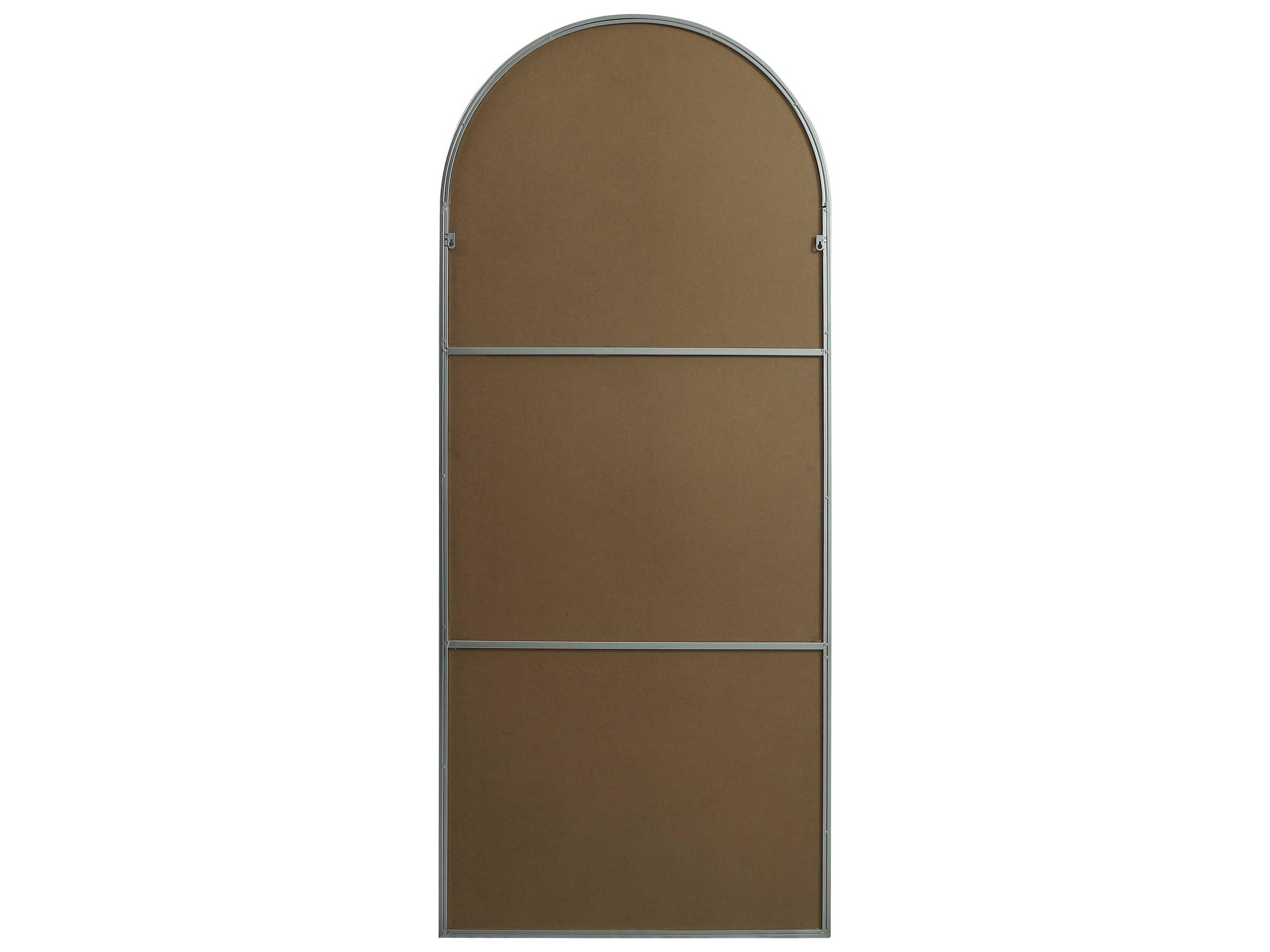 Elegant Lighting Ayra Silver Arch Floor Mirror