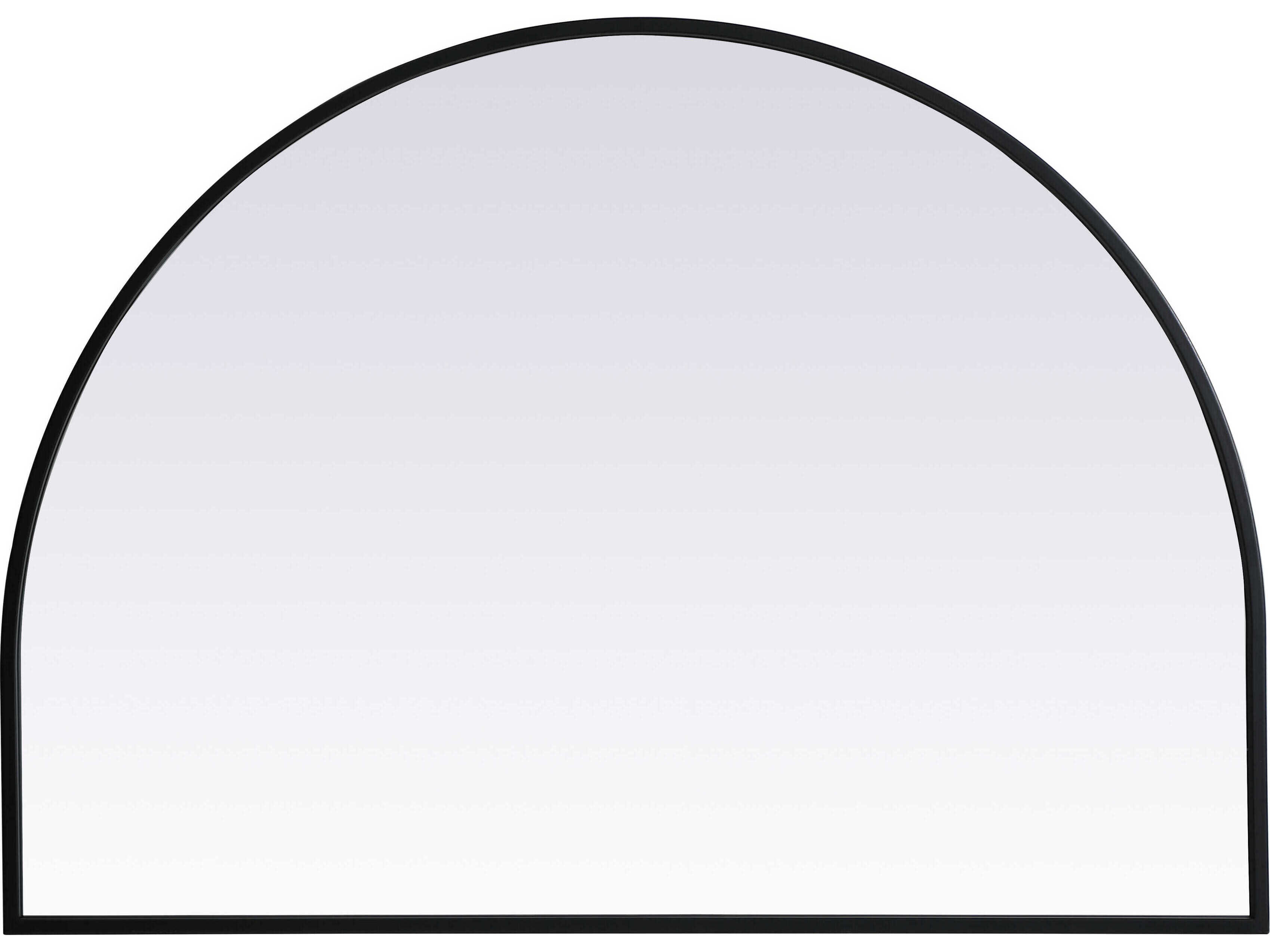 Elegant Lighting Ayra Black Arch Wall Mirror