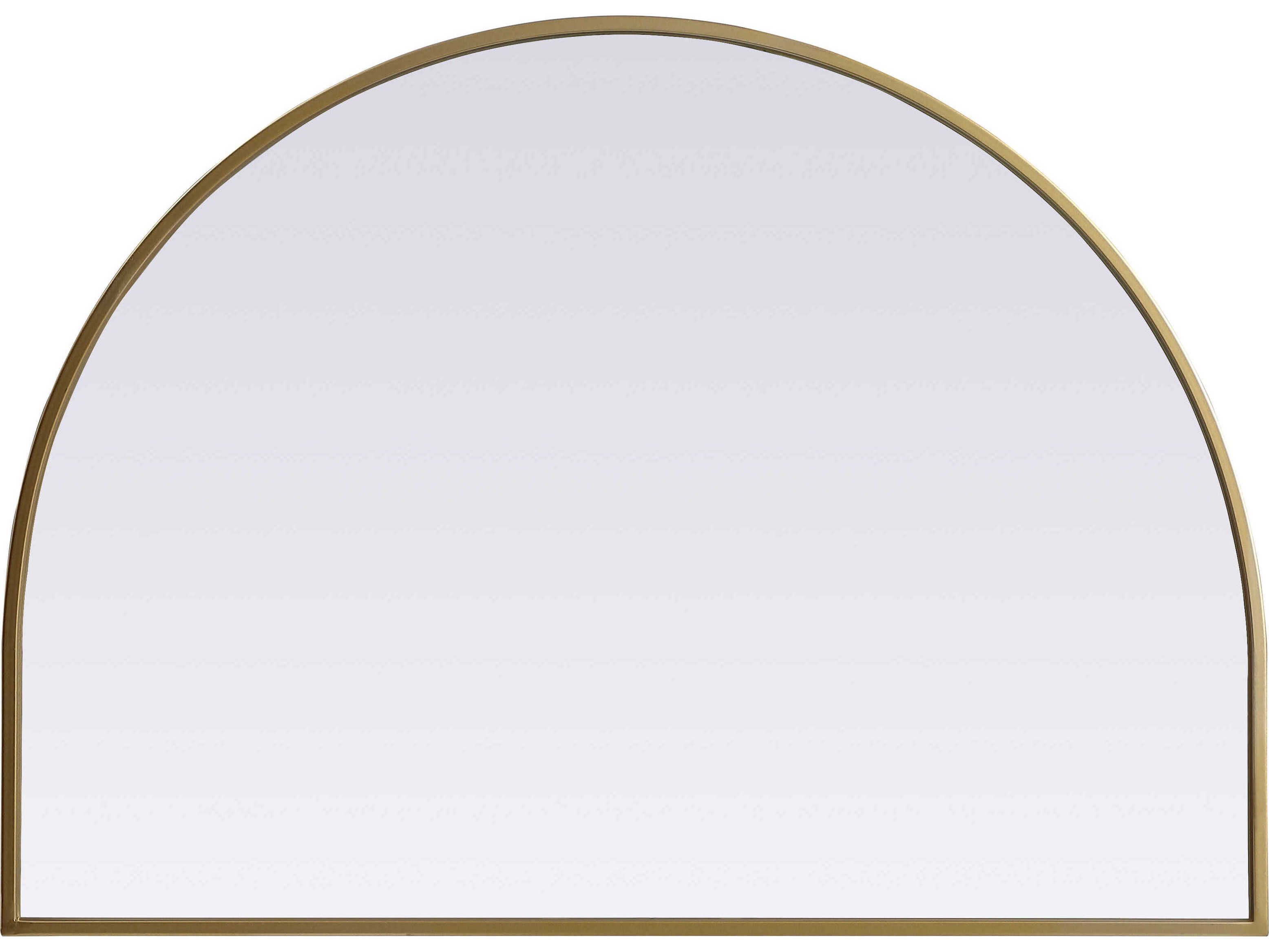 Elegant Lighting Ayra Brass Arch Wall Mirror