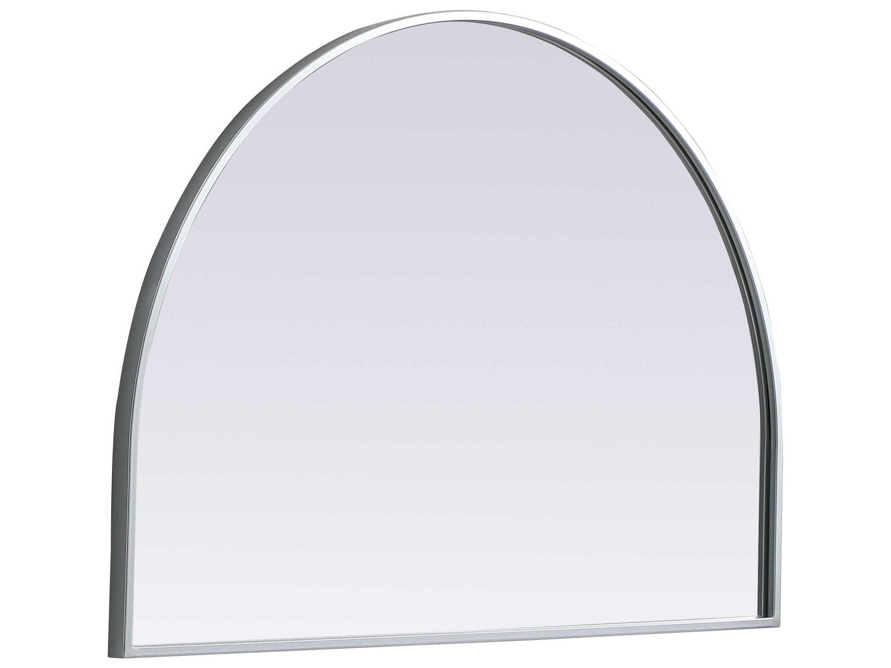 Elegant Lighting Ayra Silver Arch Wall Mirror