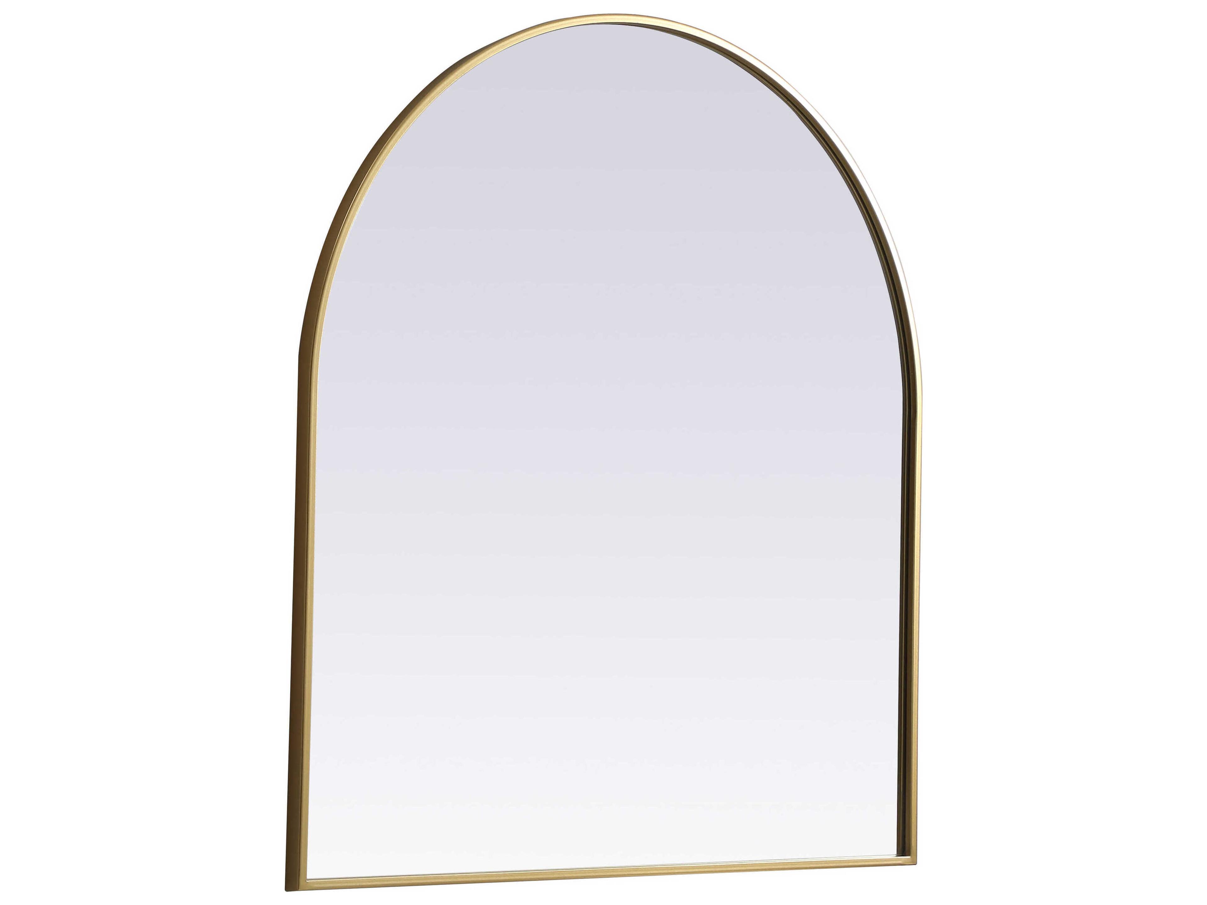 Elegant Lighting Ayra Brass Arch Wall Mirror