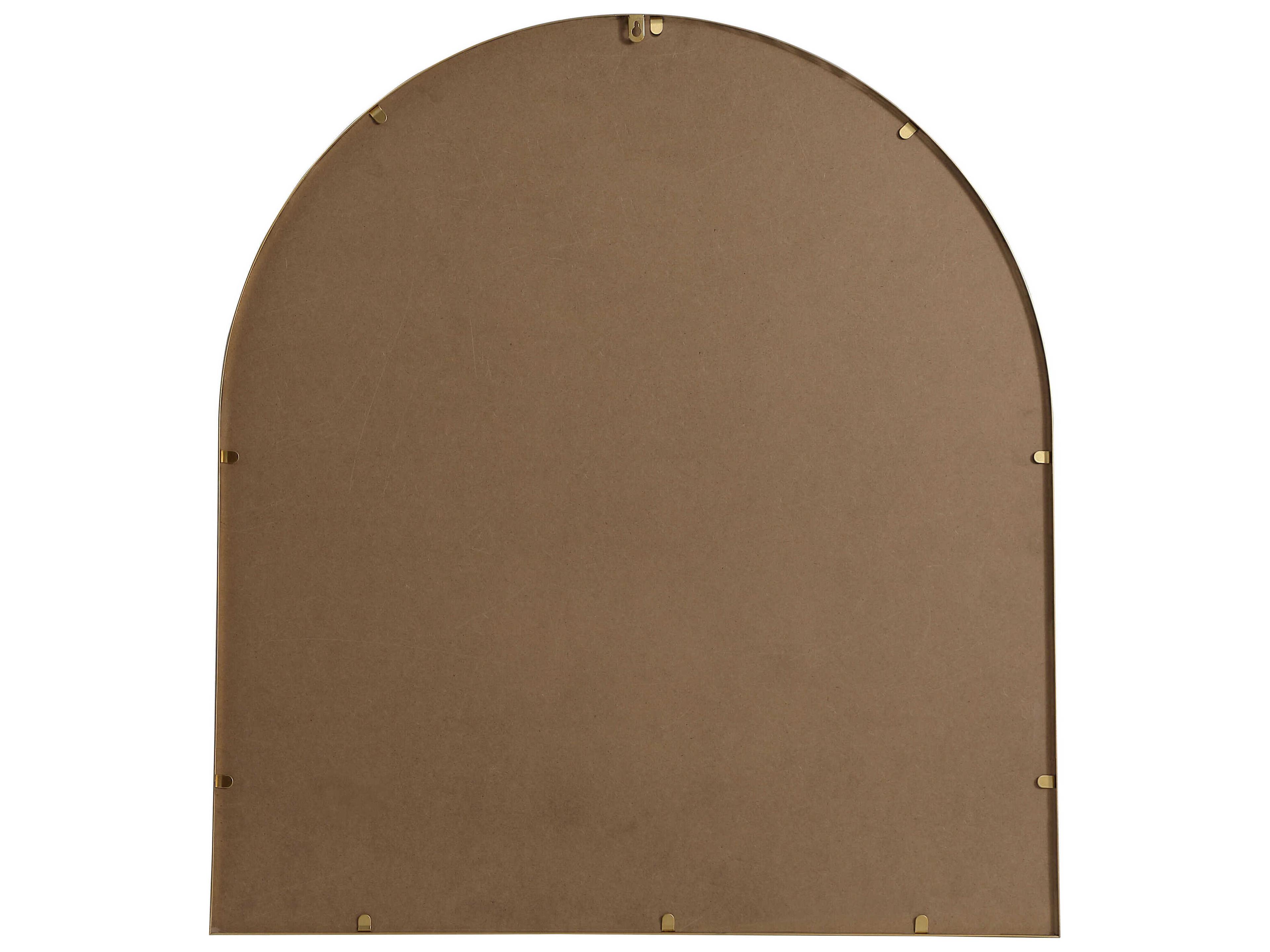 Elegant Lighting Ayra Brass Arch Wall Mirror