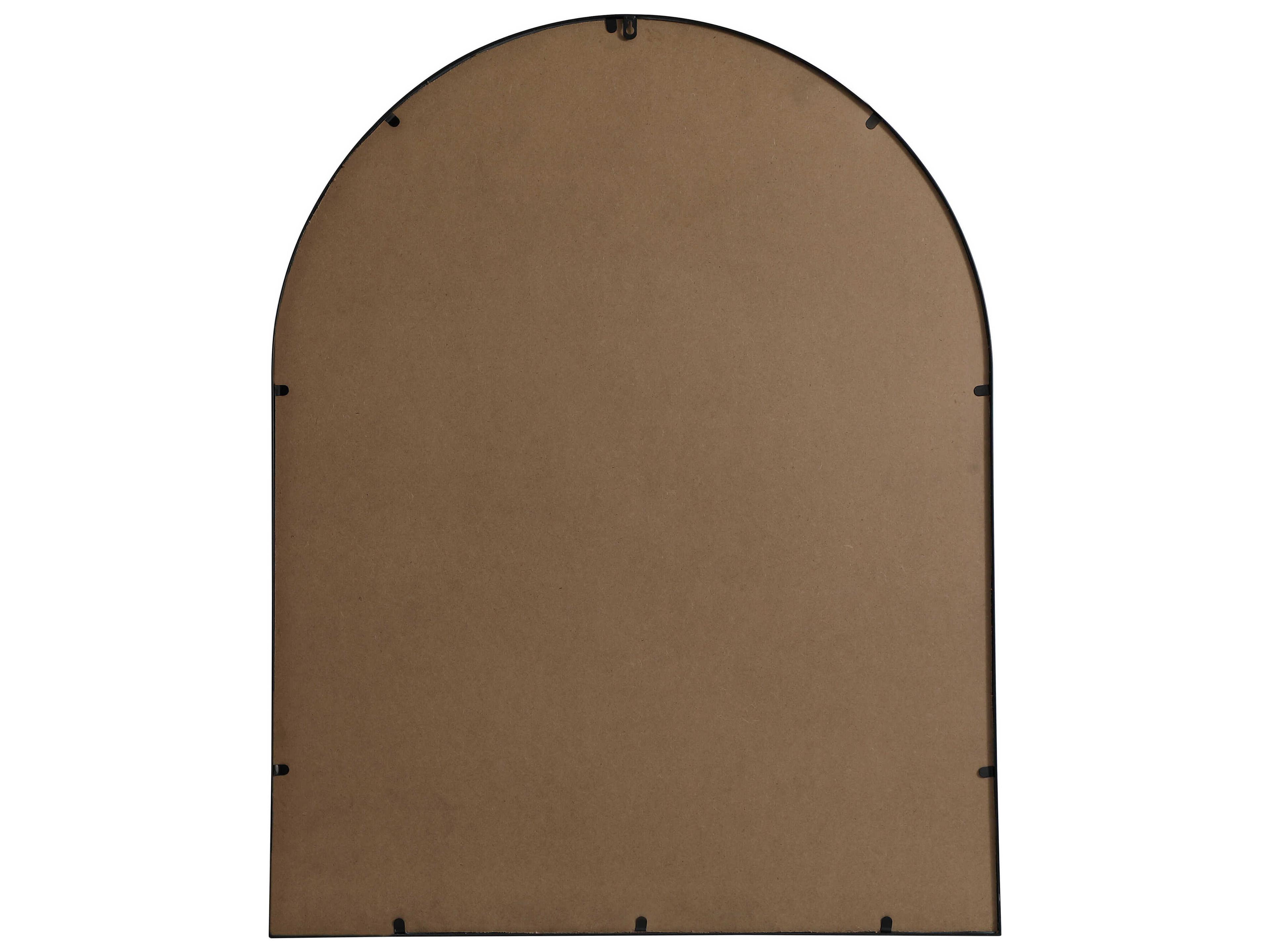 Elegant Lighting Ayra Black Arch Wall Mirror