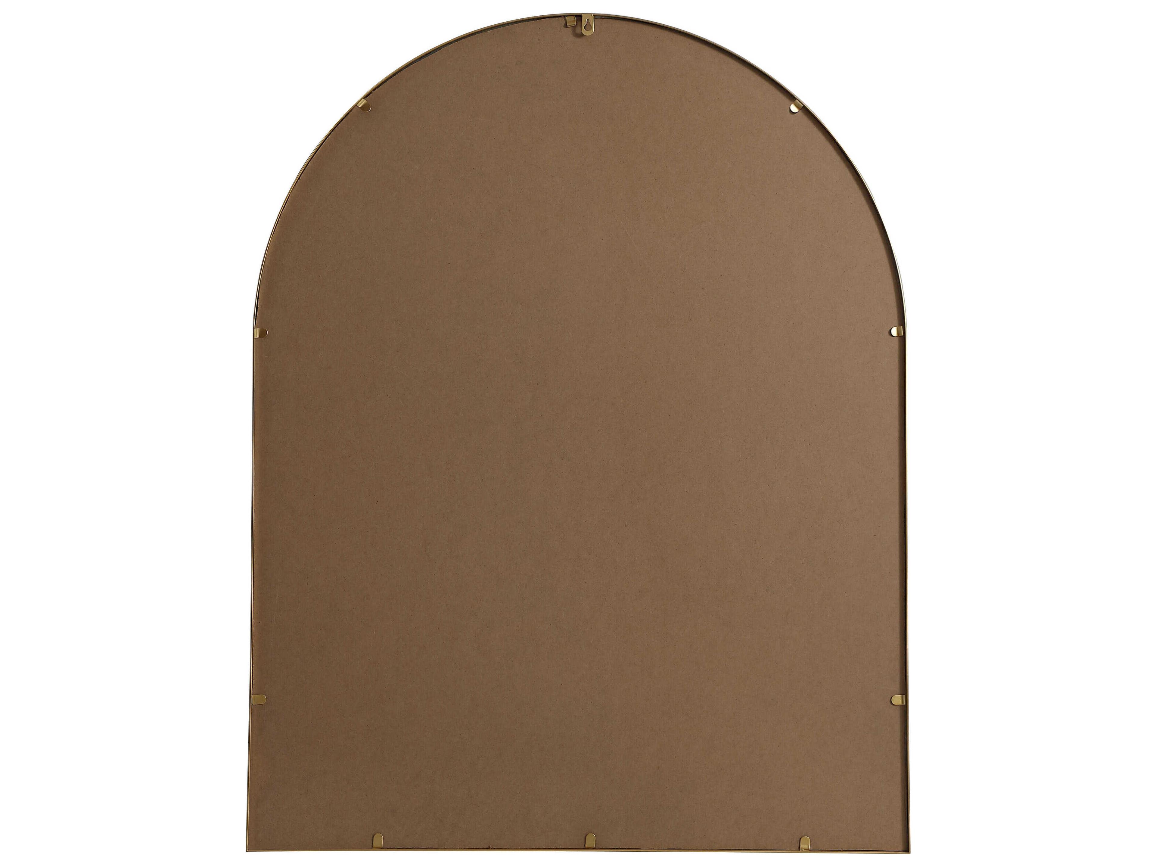 Elegant Lighting Ayra Brass Arch Wall Mirror