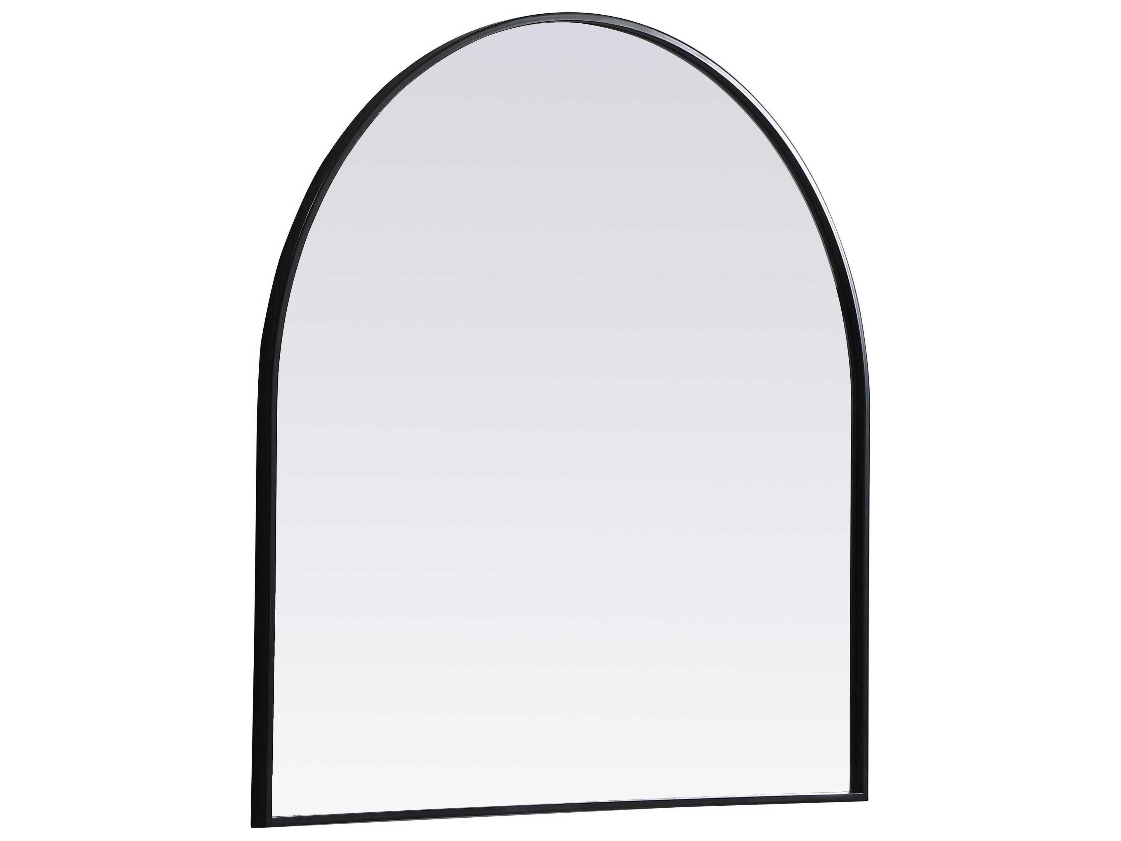Elegant Lighting Ayra Black Arch Wall Mirror