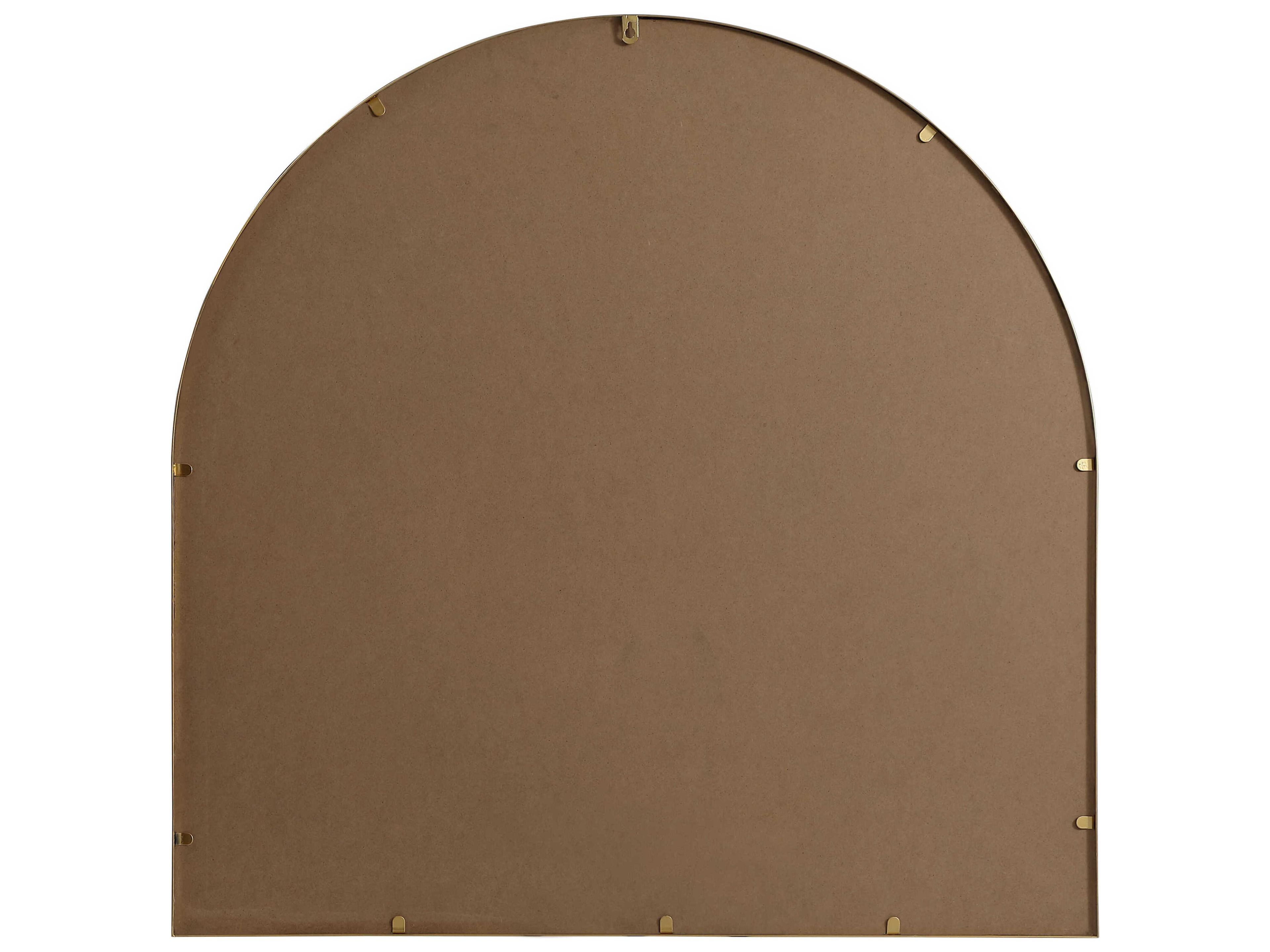 Elegant Lighting Ayra Brass Arch Wall Mirror