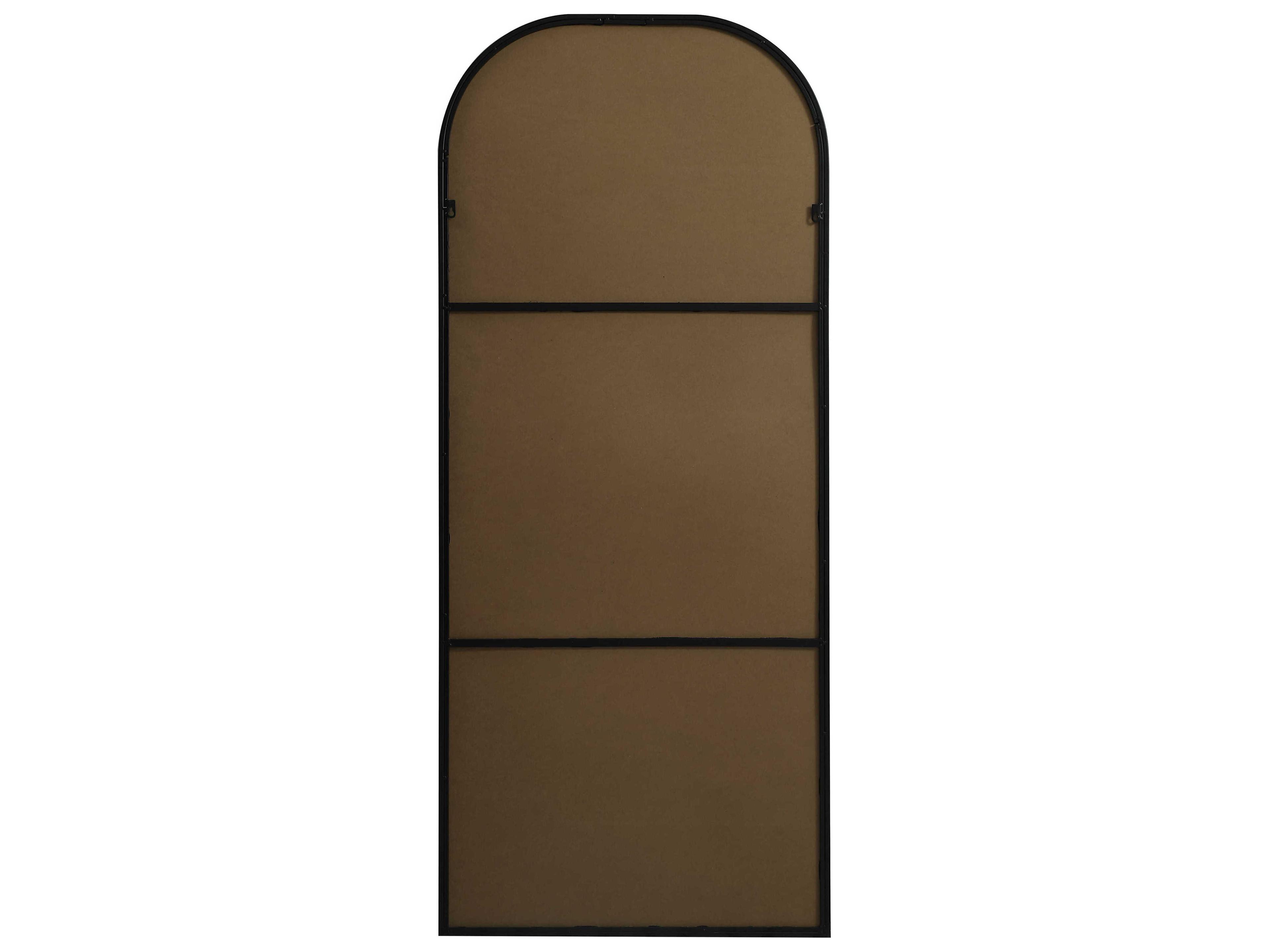 Elegant Lighting Blaire Black Arch Floor Mirror