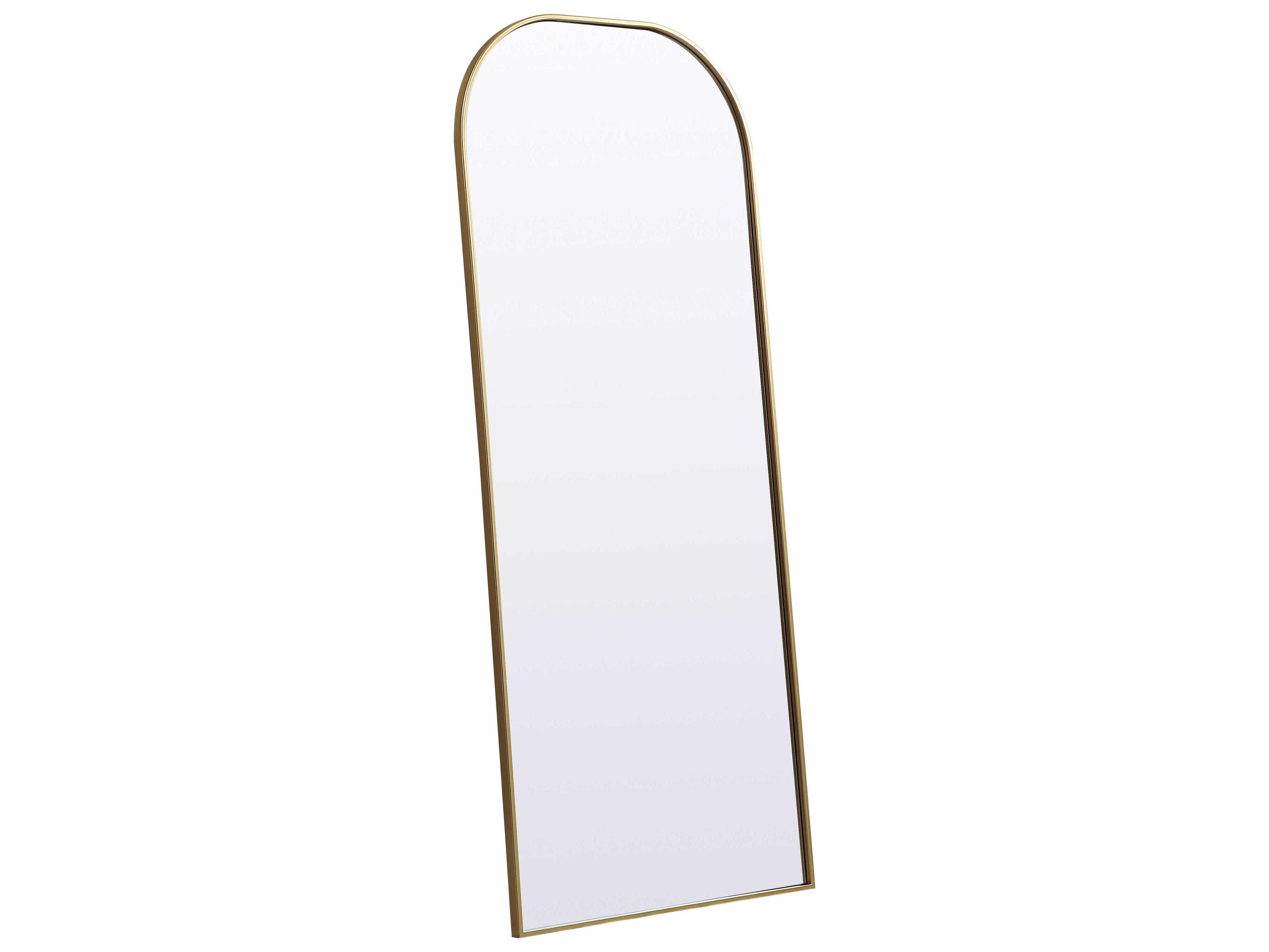 Elegant Lighting Blaire Brass Arch Floor Mirror