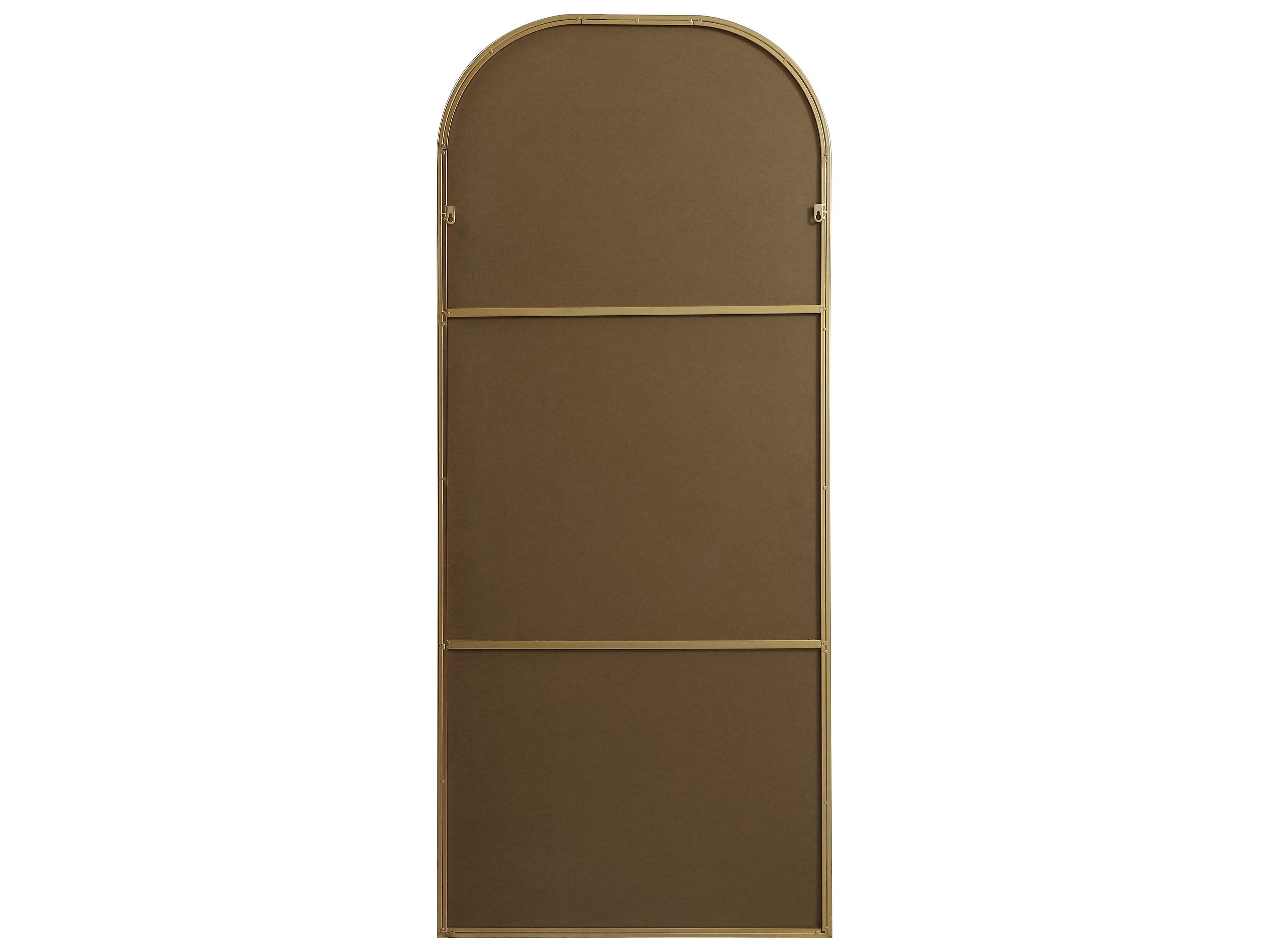 Elegant Lighting Blaire Brass Arch Floor Mirror