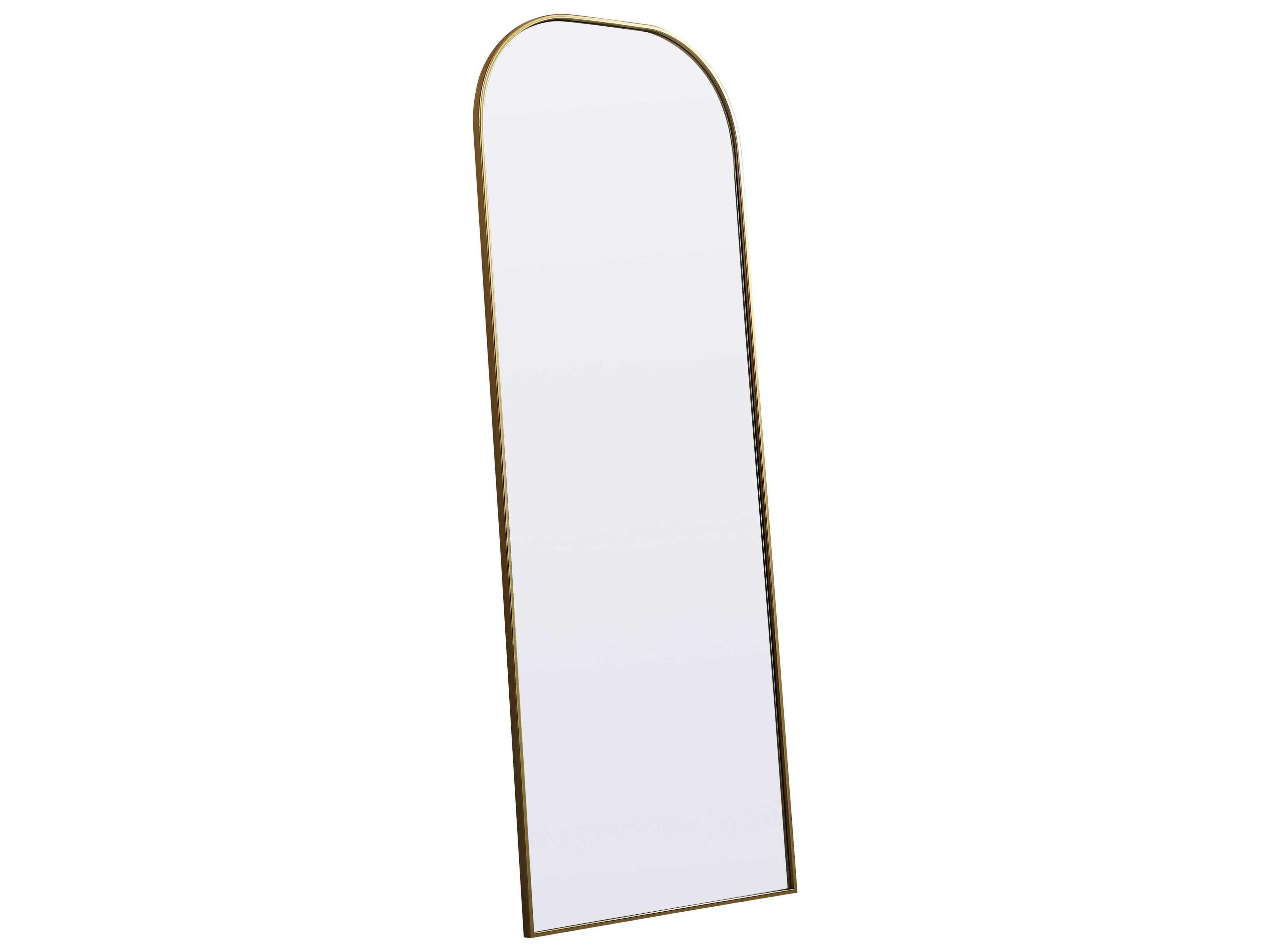 Elegant Lighting Blaire Brass Arch Floor Mirror