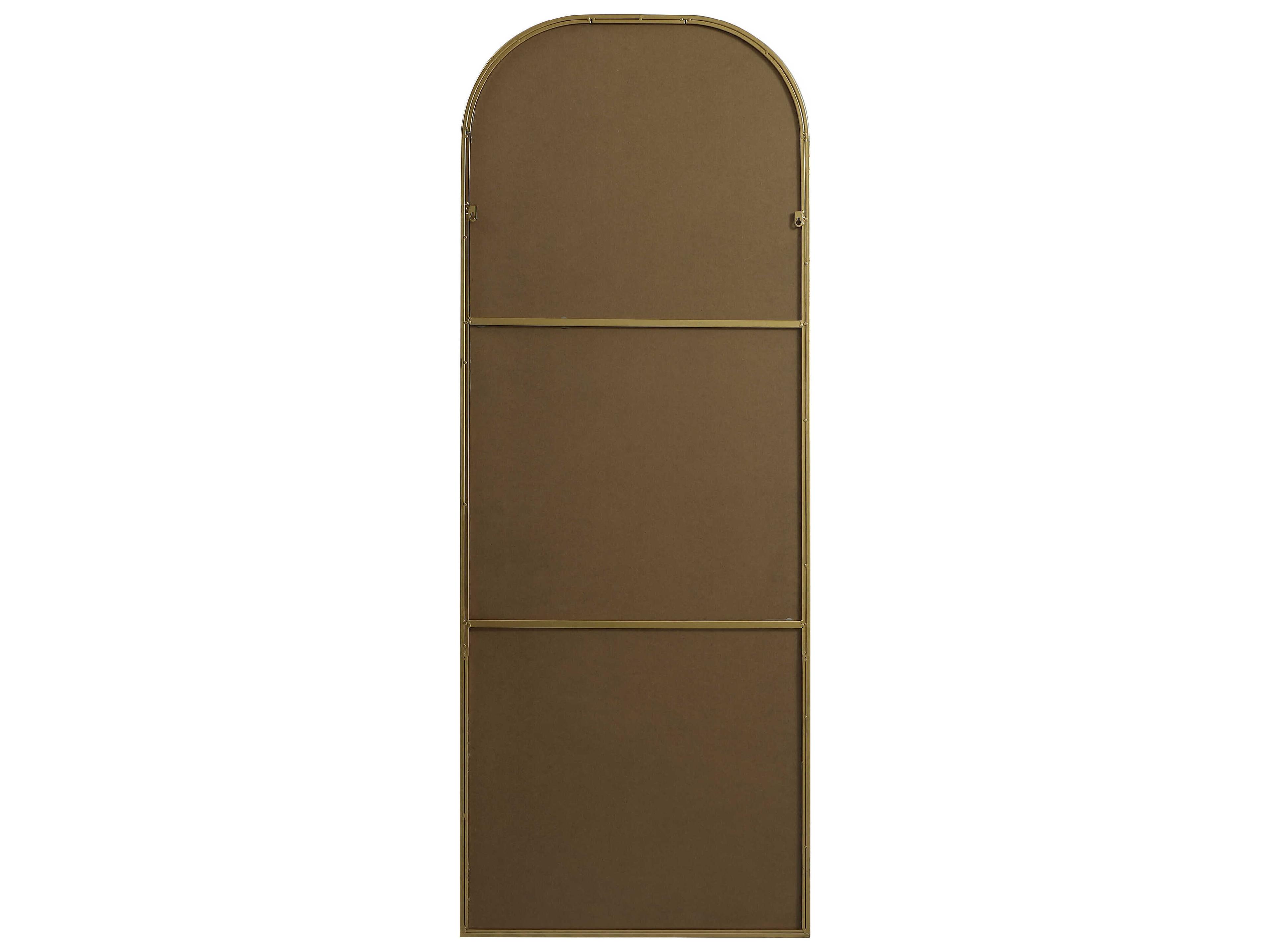 Elegant Lighting Blaire Brass Arch Floor Mirror