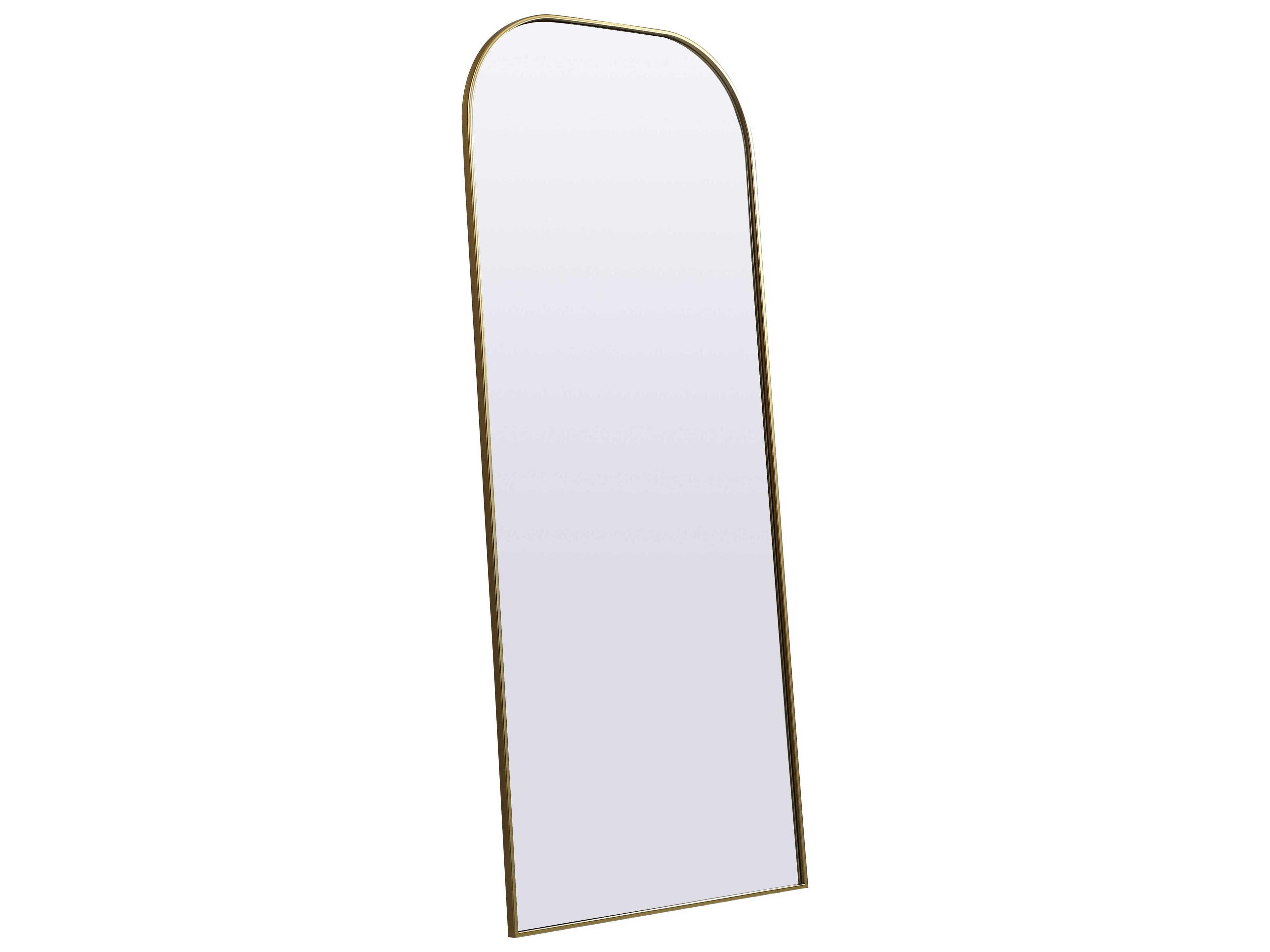 Elegant Lighting Blaire Brass Arch Floor Mirror