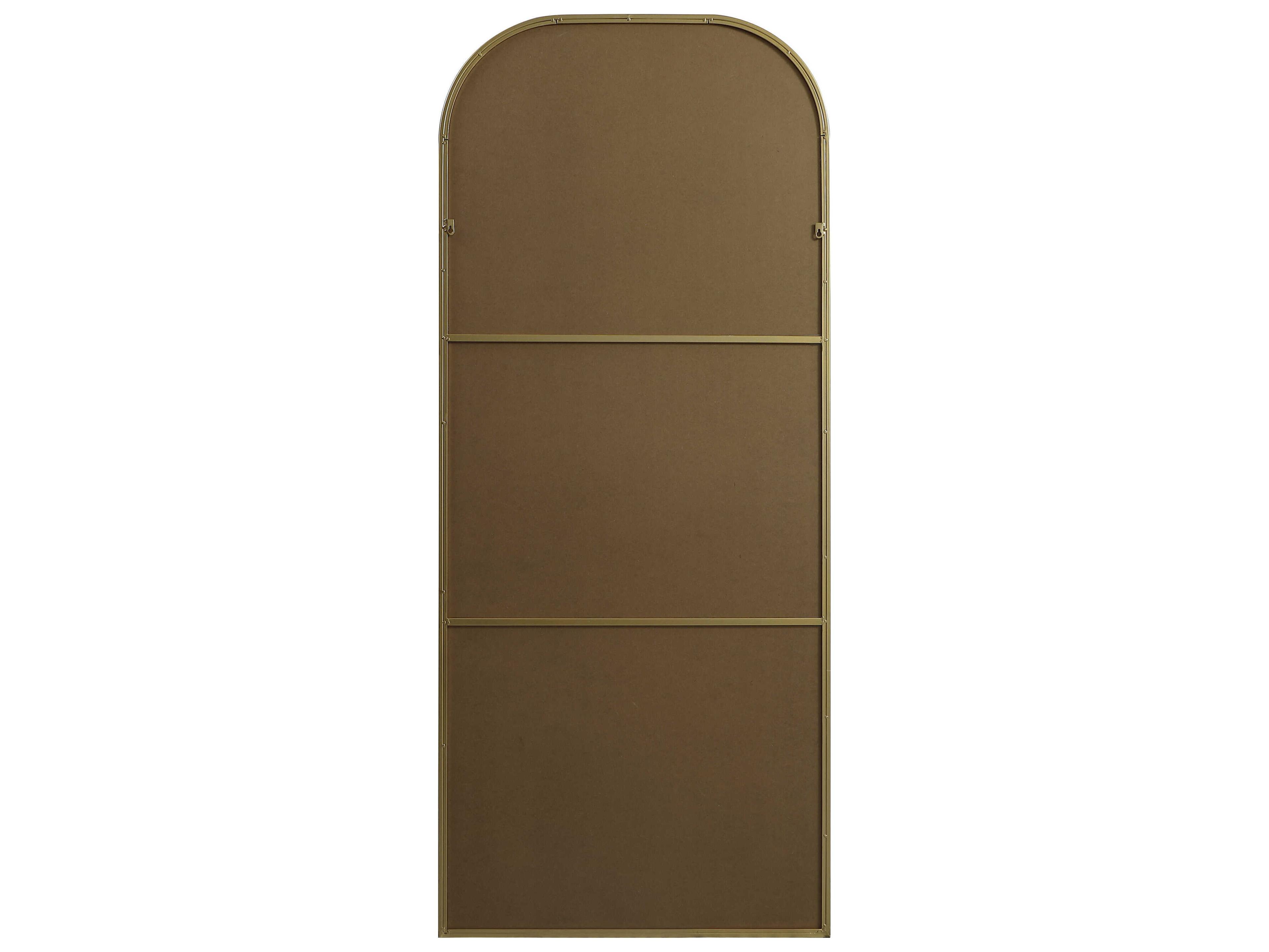 Elegant Lighting Blaire Brass Arch Floor Mirror