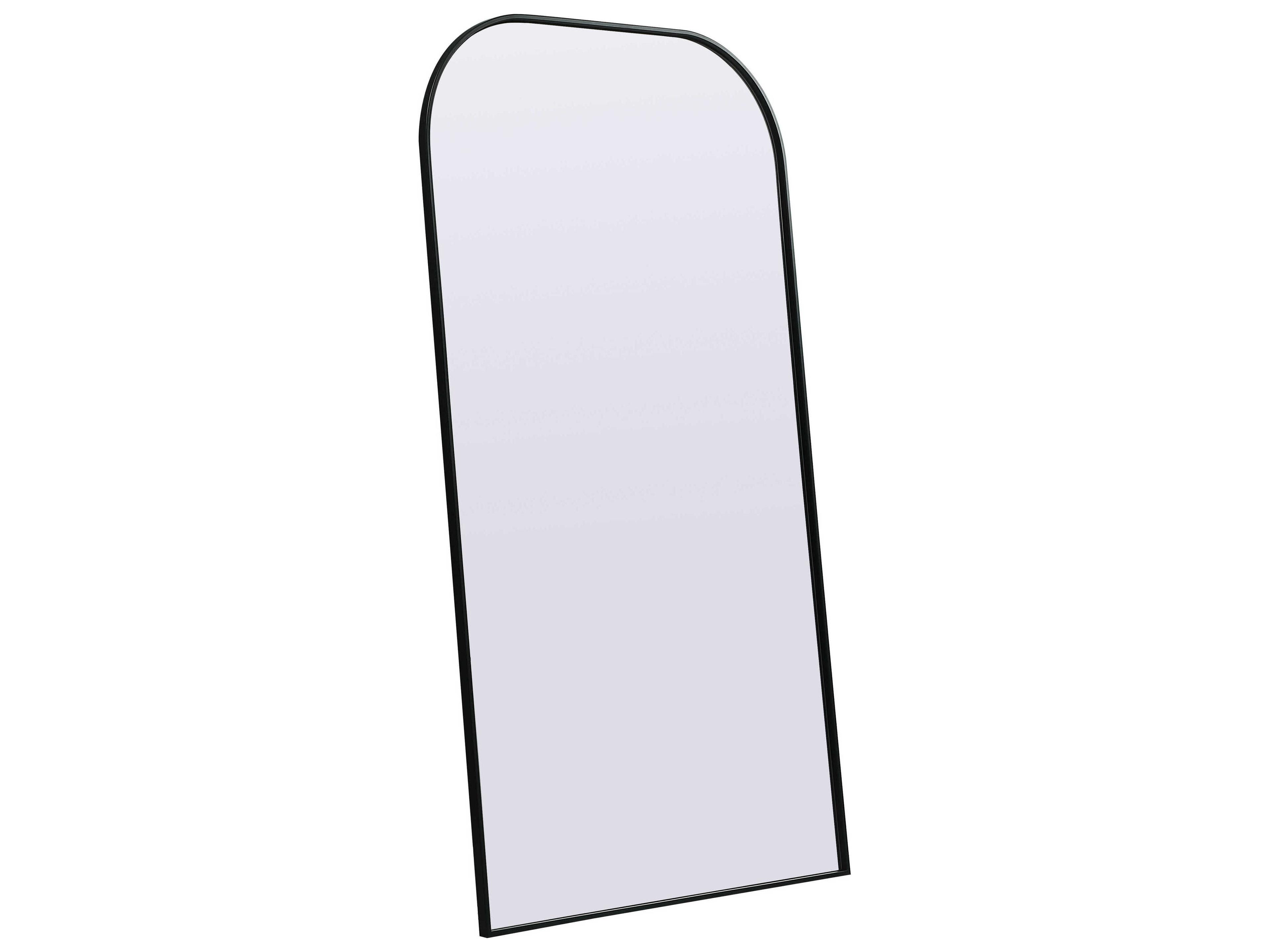 Elegant Lighting Blaire Black Arch Floor Mirror