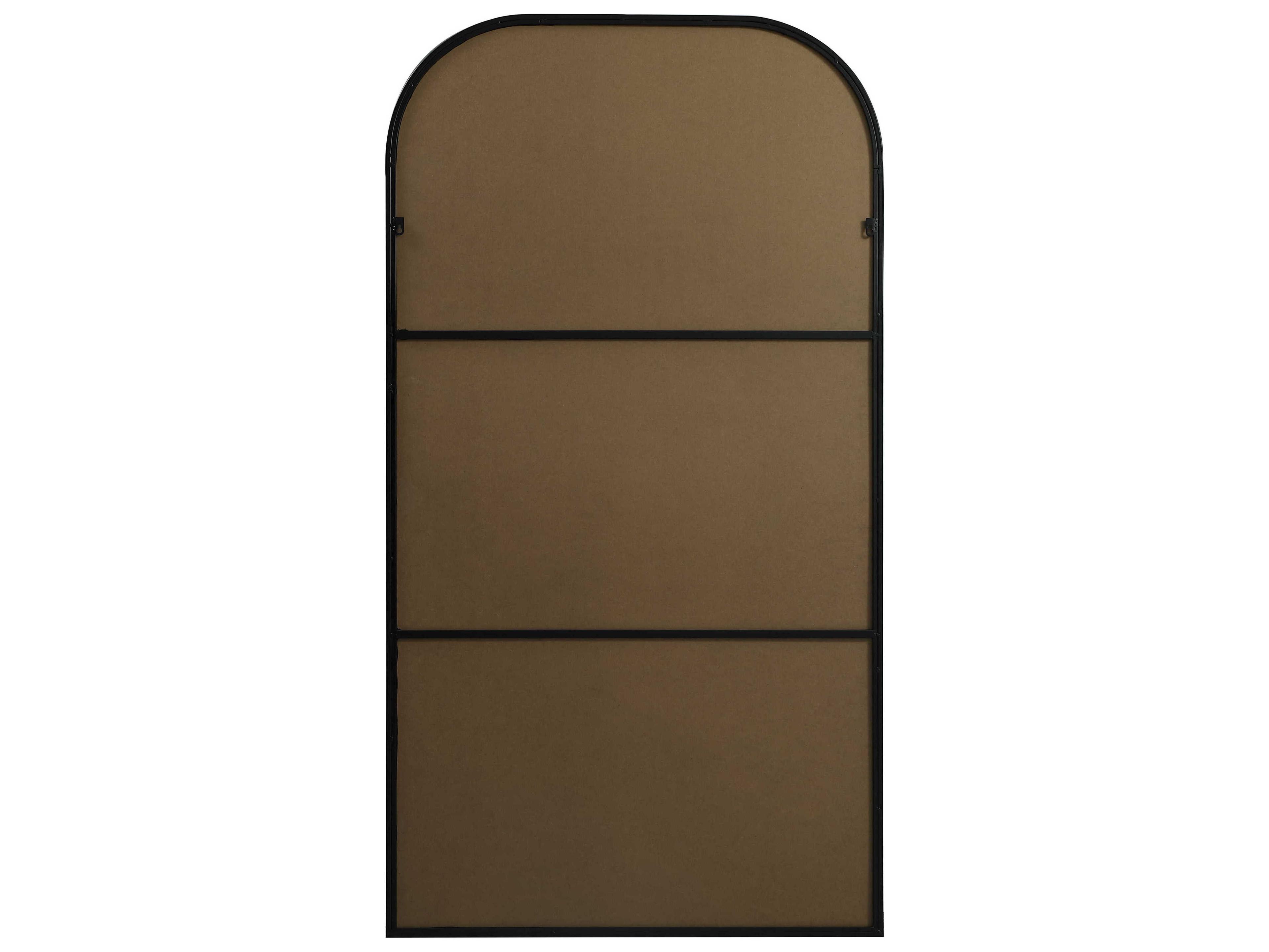 Elegant Lighting Blaire Black Arch Floor Mirror