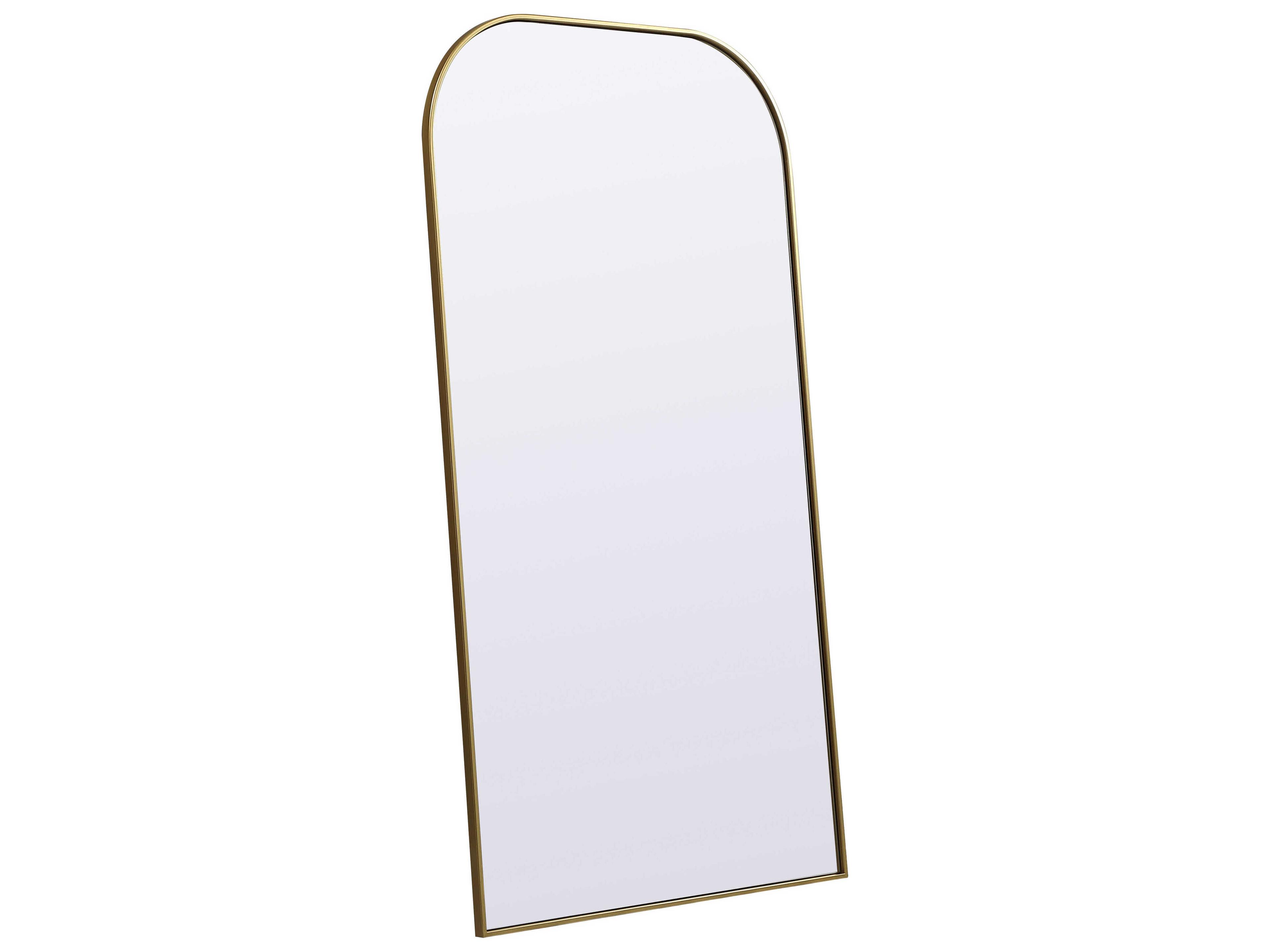 Elegant Lighting Blaire Brass Arch Floor Mirror