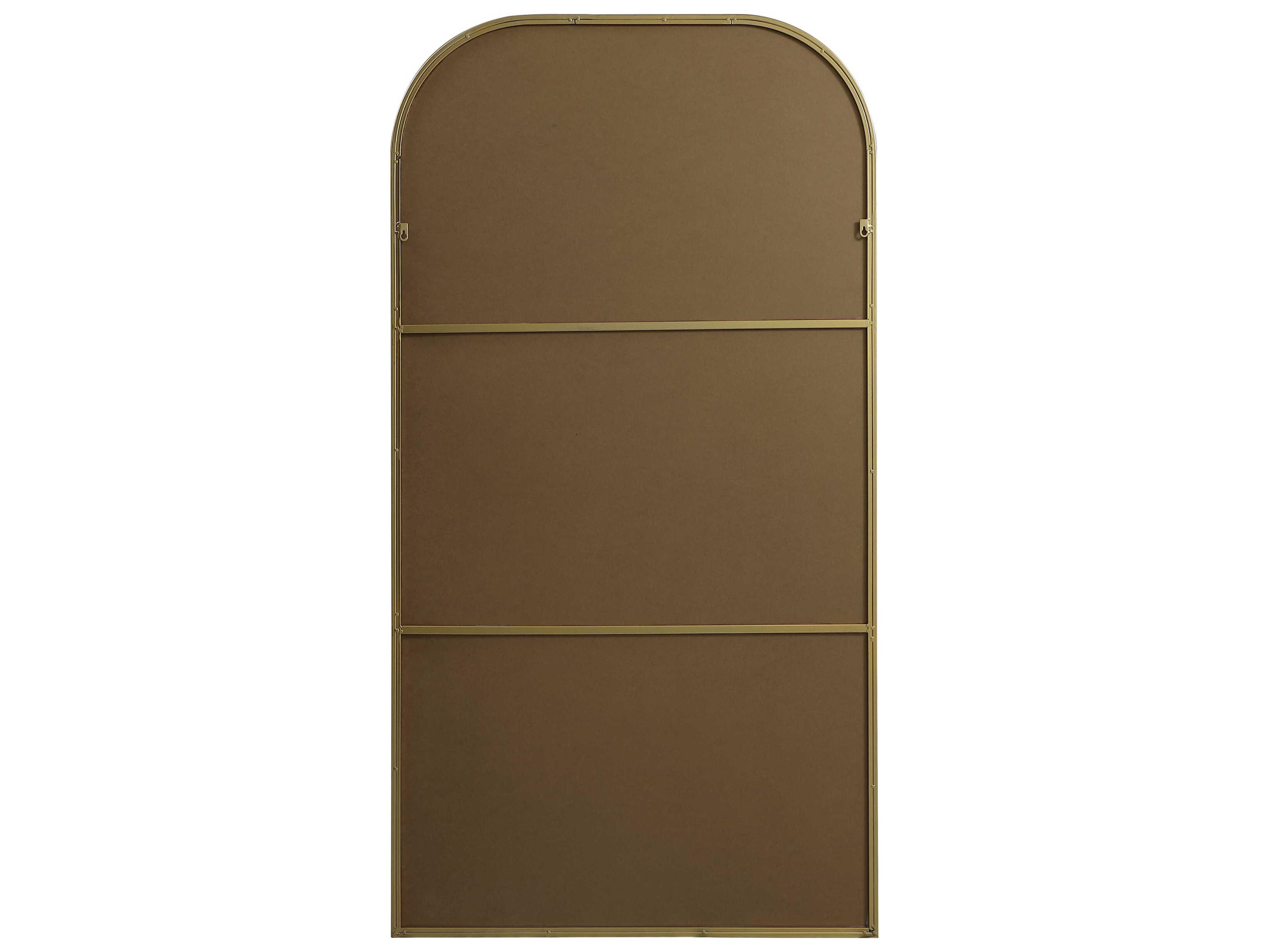 Elegant Lighting Blaire Brass Arch Floor Mirror