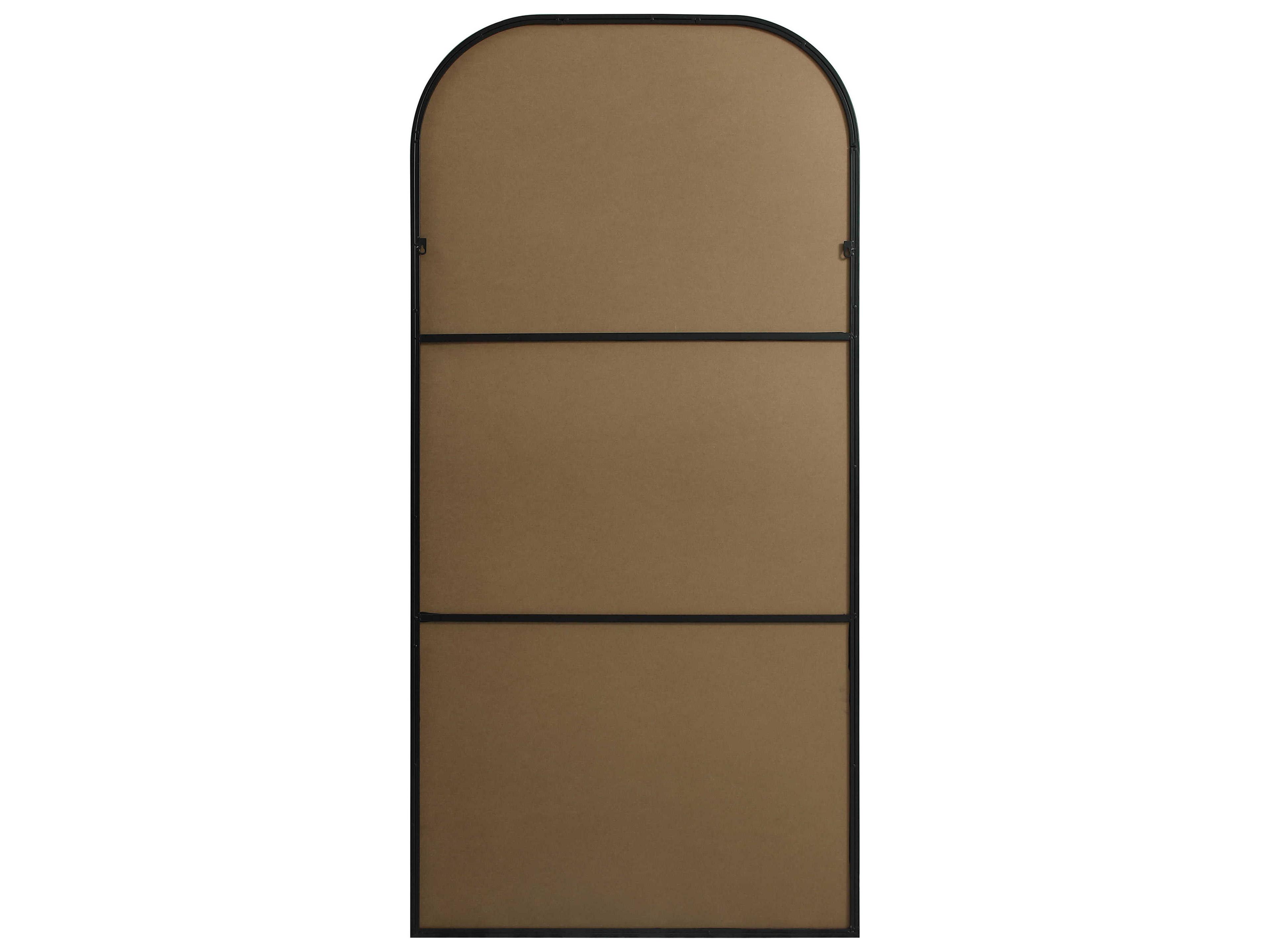 Elegant Lighting Blaire Black Arch Floor Mirror