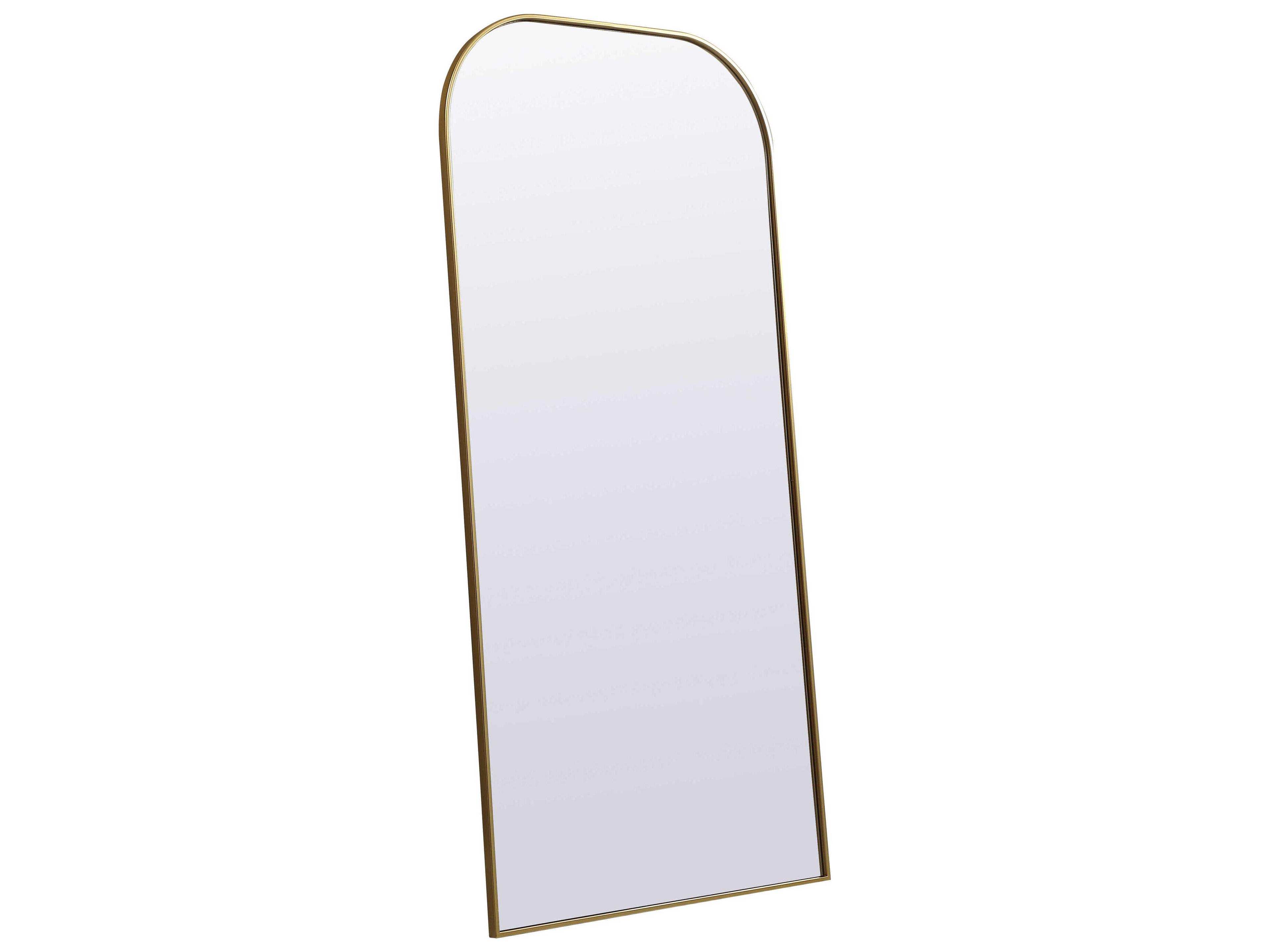 Elegant Lighting Blaire Brass Arch Floor Mirror