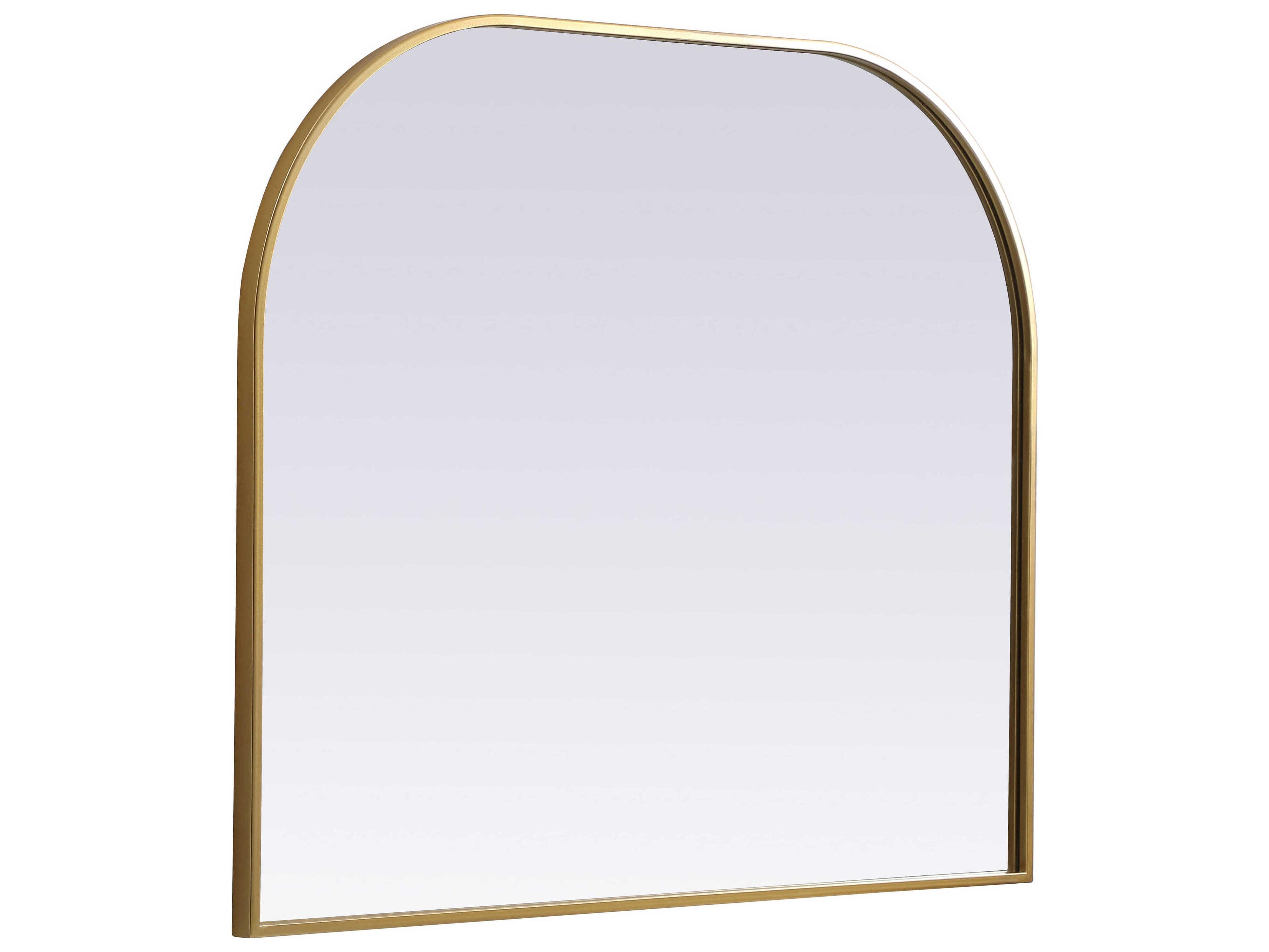 Elegant Lighting Blaire Brass Arch Wall Mirror