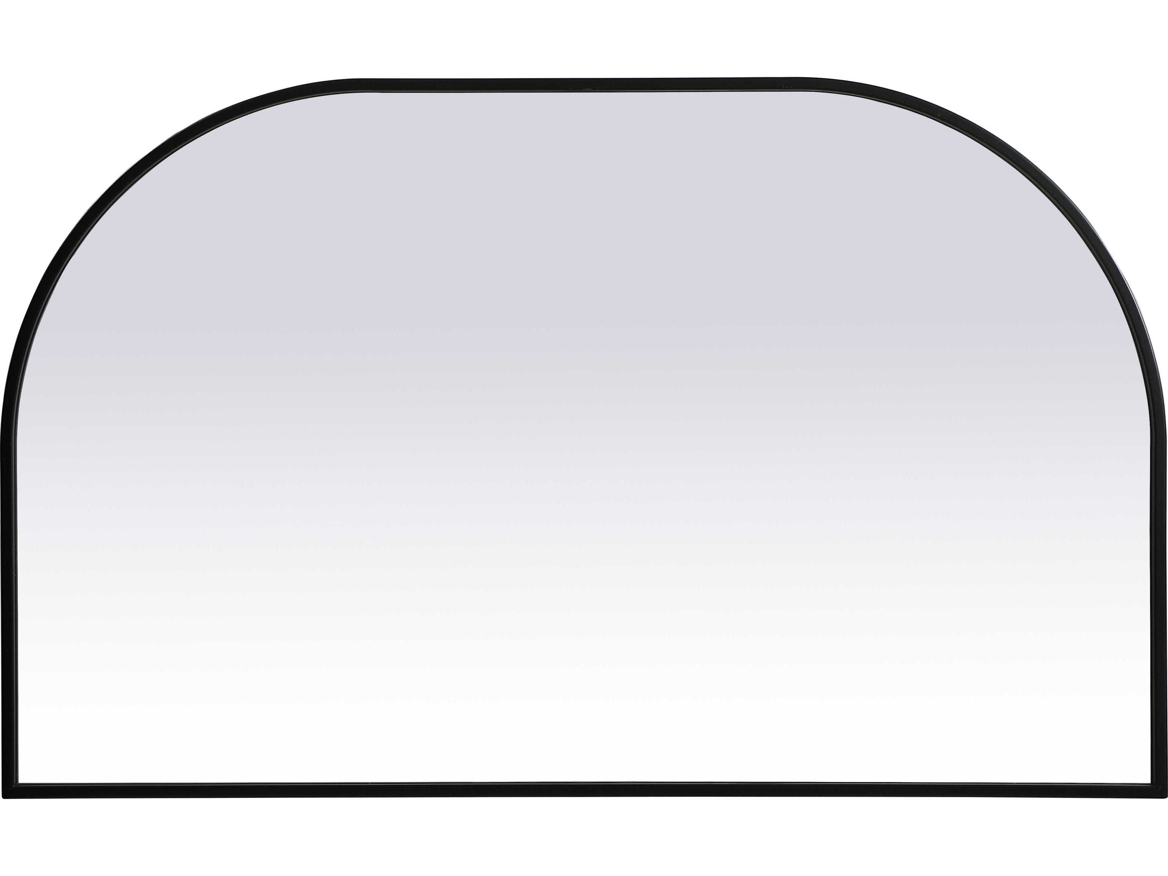 Elegant Lighting Blaire Black Arch Wall Mirror