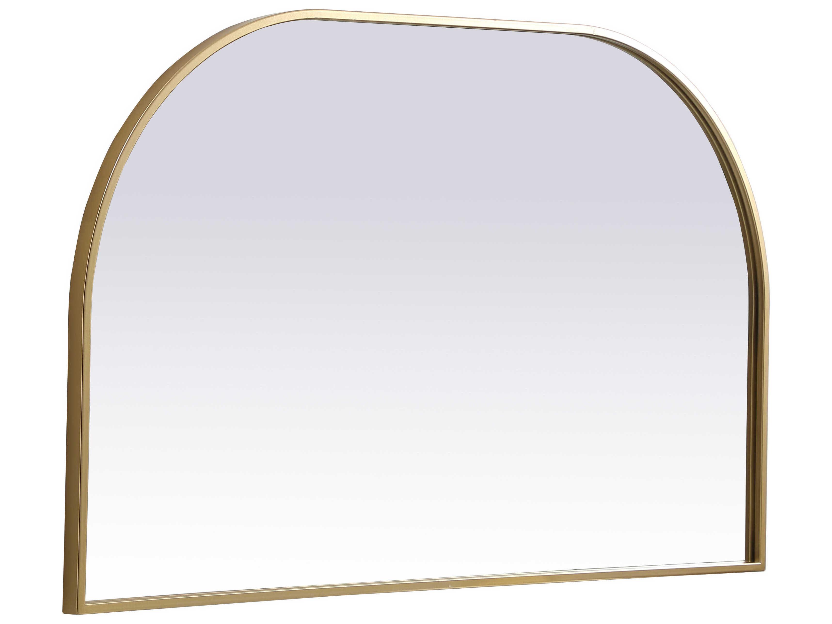 Elegant Lighting Blaire Brass Arch Wall Mirror