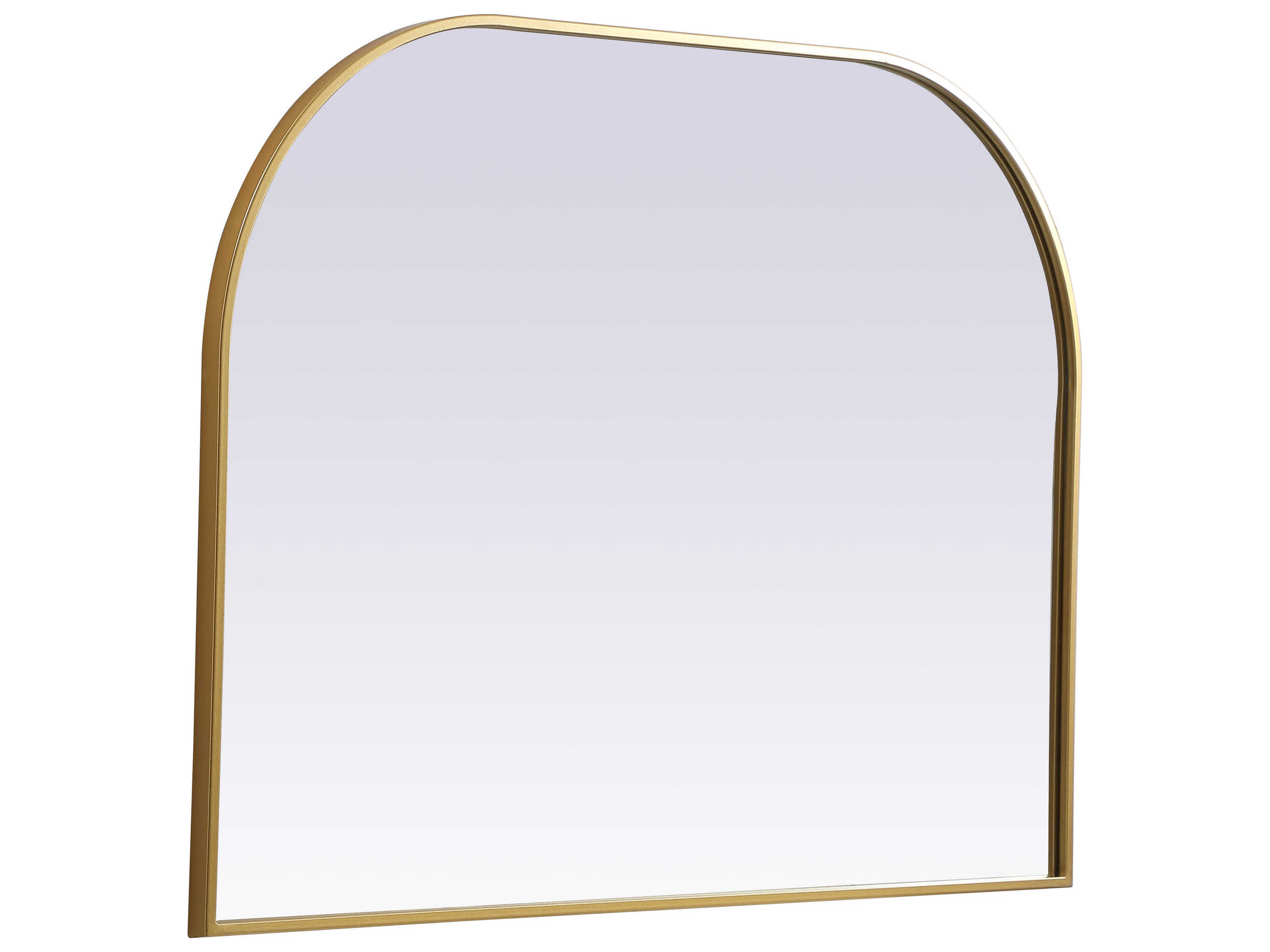 Elegant Lighting Blaire Brass Arch Wall Mirror