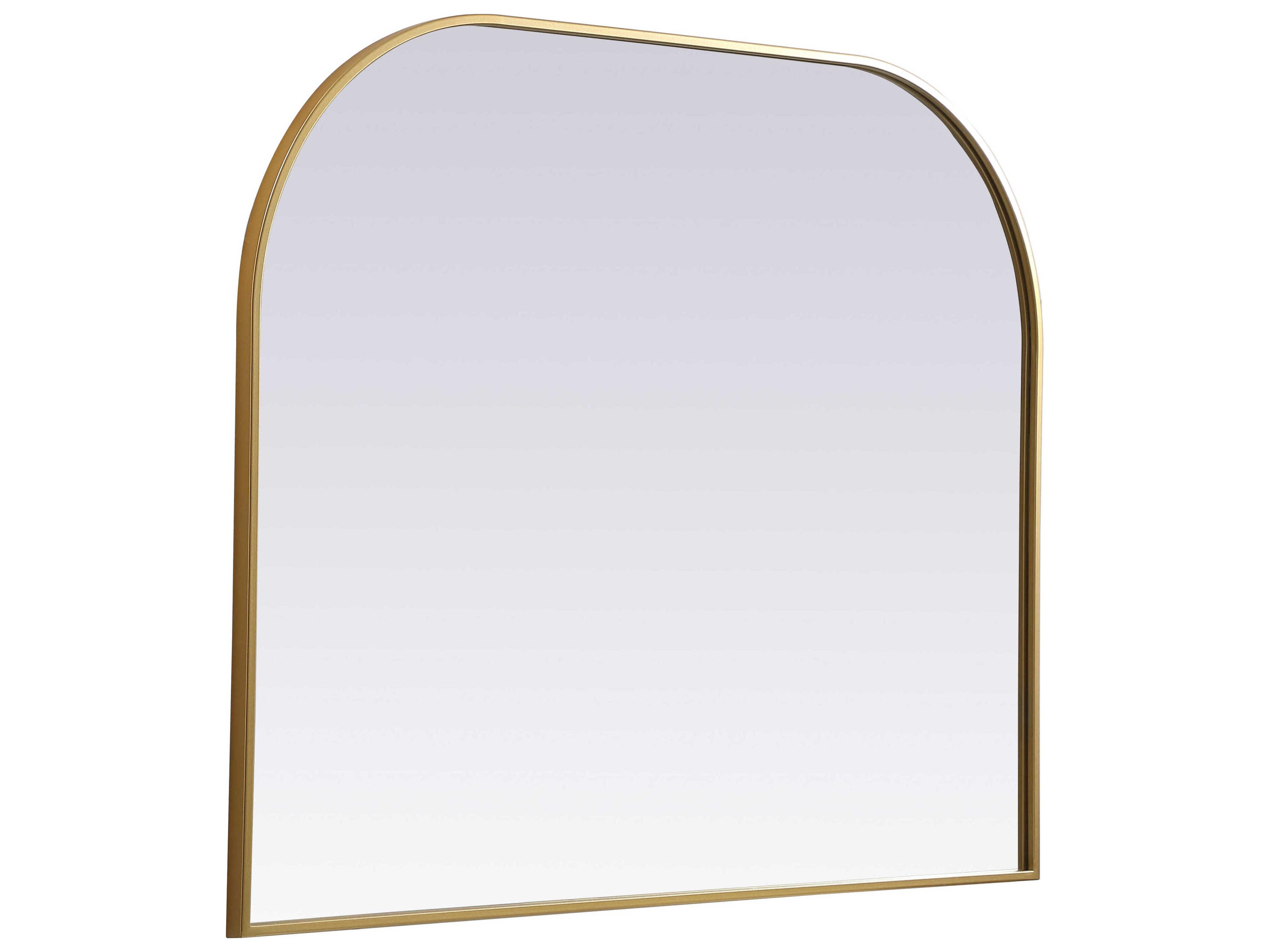 Elegant Lighting Blaire Brass Arch Wall Mirror