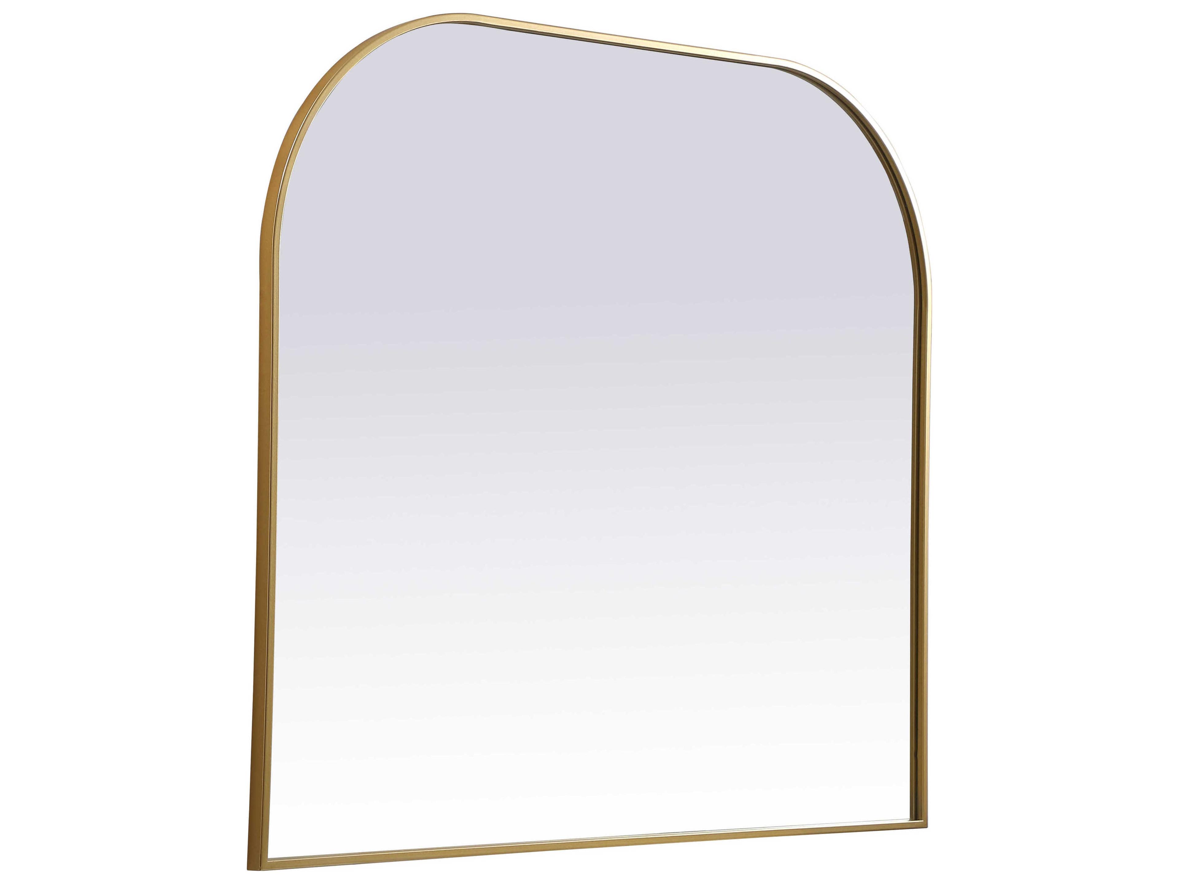 Elegant Lighting Blaire Brass Arch Wall Mirror
