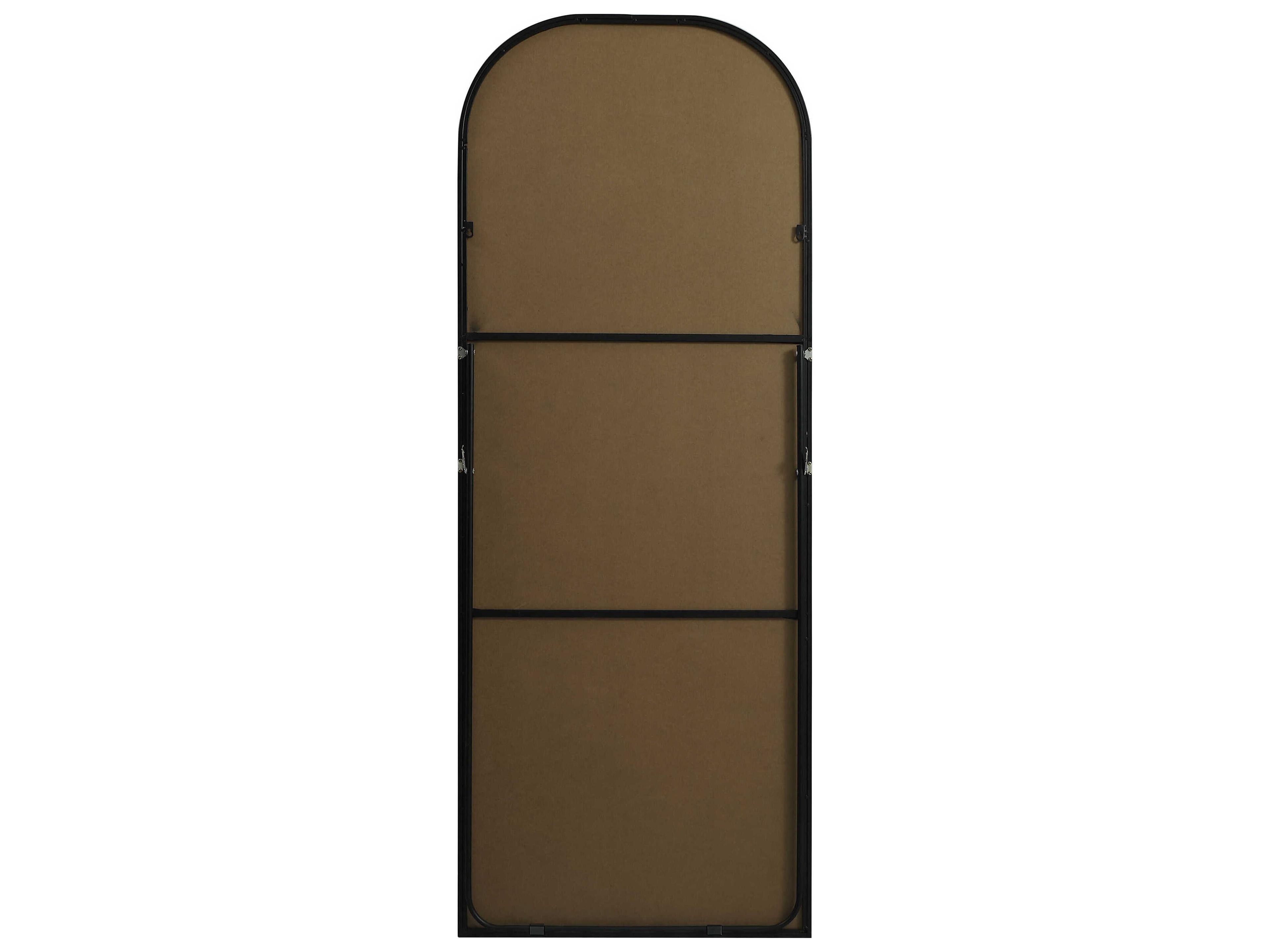 Elegant Lighting Blaire Black Arch Floor Mirror