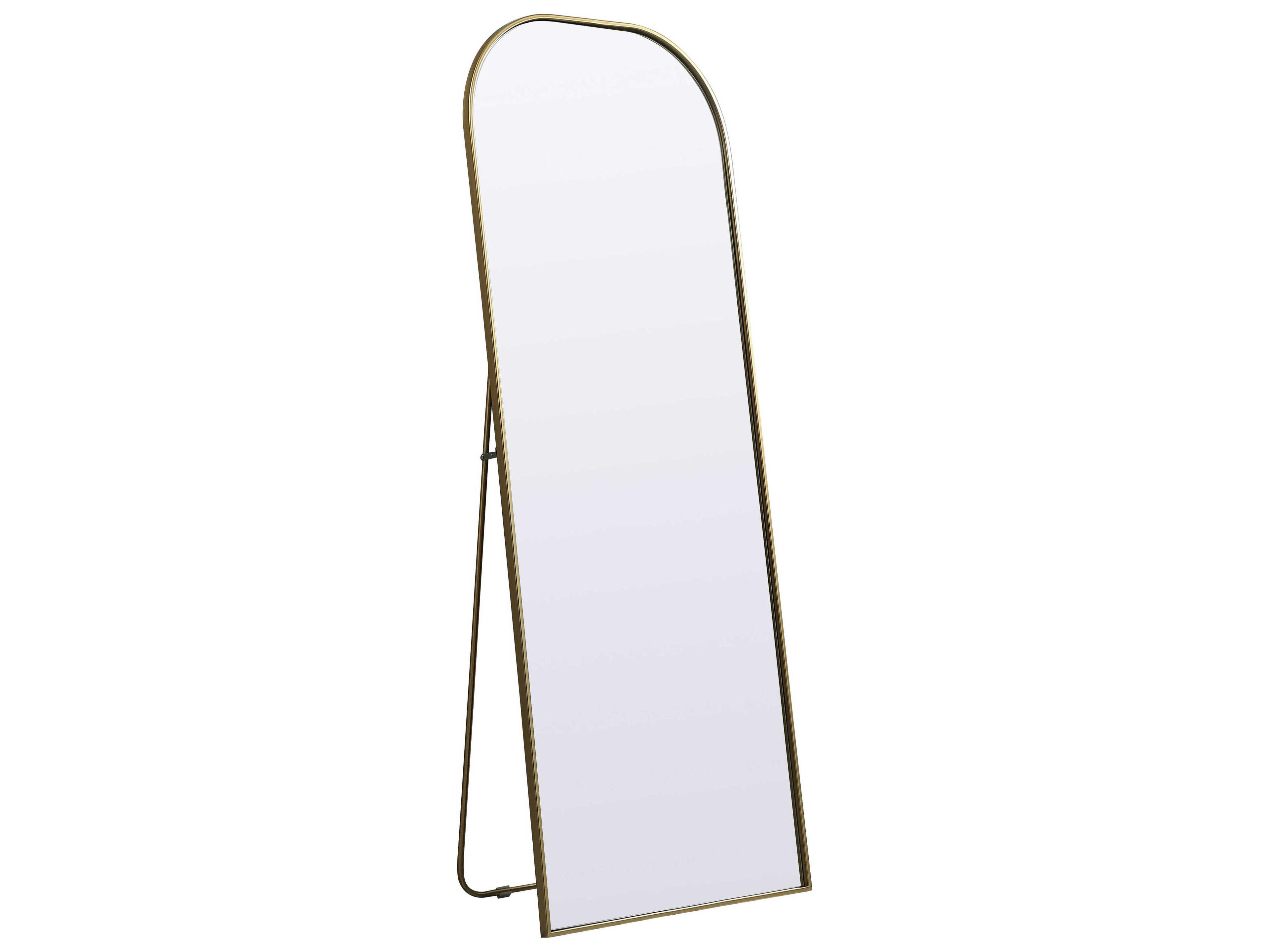 Elegant Lighting Blaire Brass Arch Floor Mirror