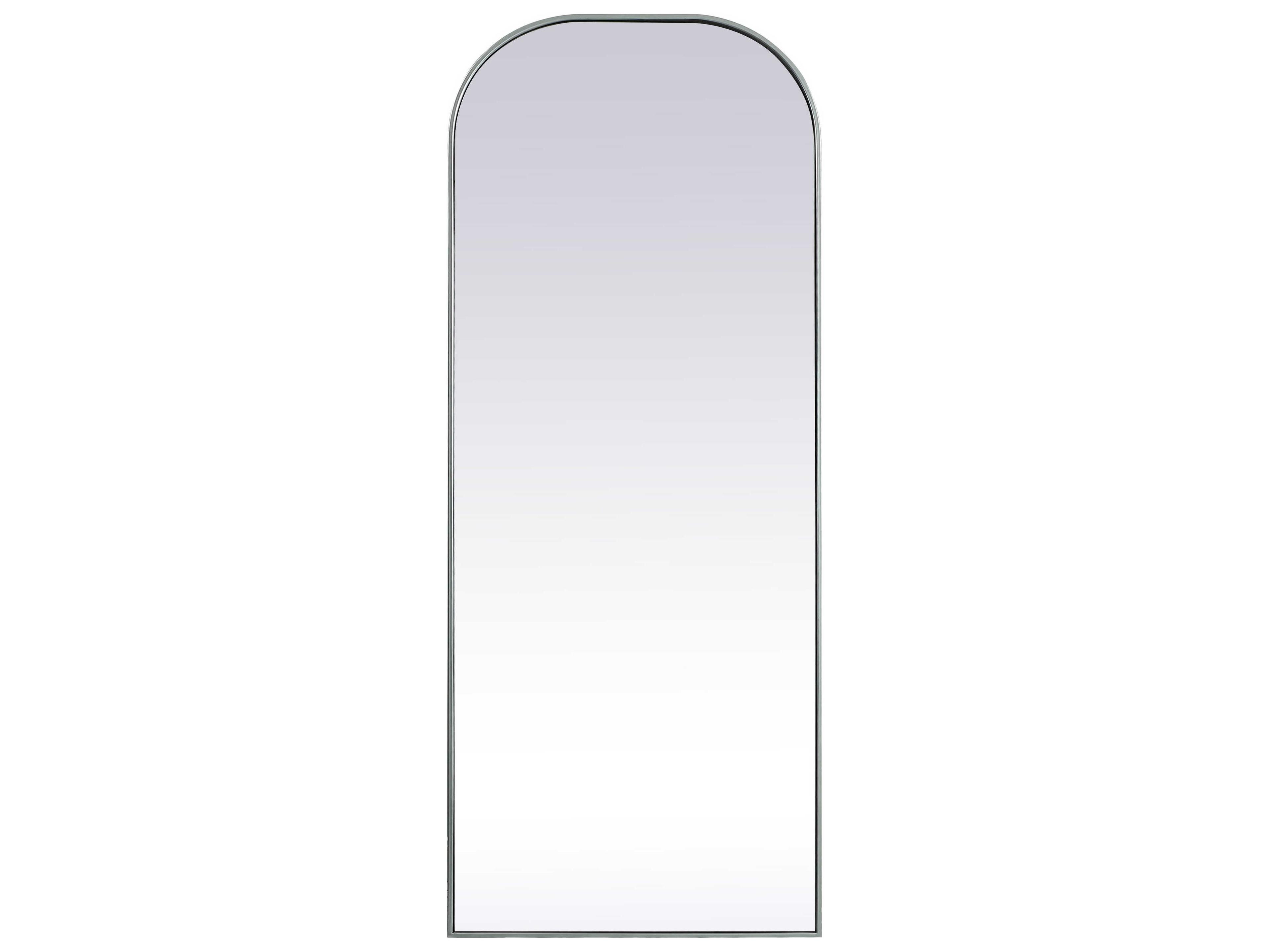 Elegant Lighting Blaire Silver Arch Floor Mirror