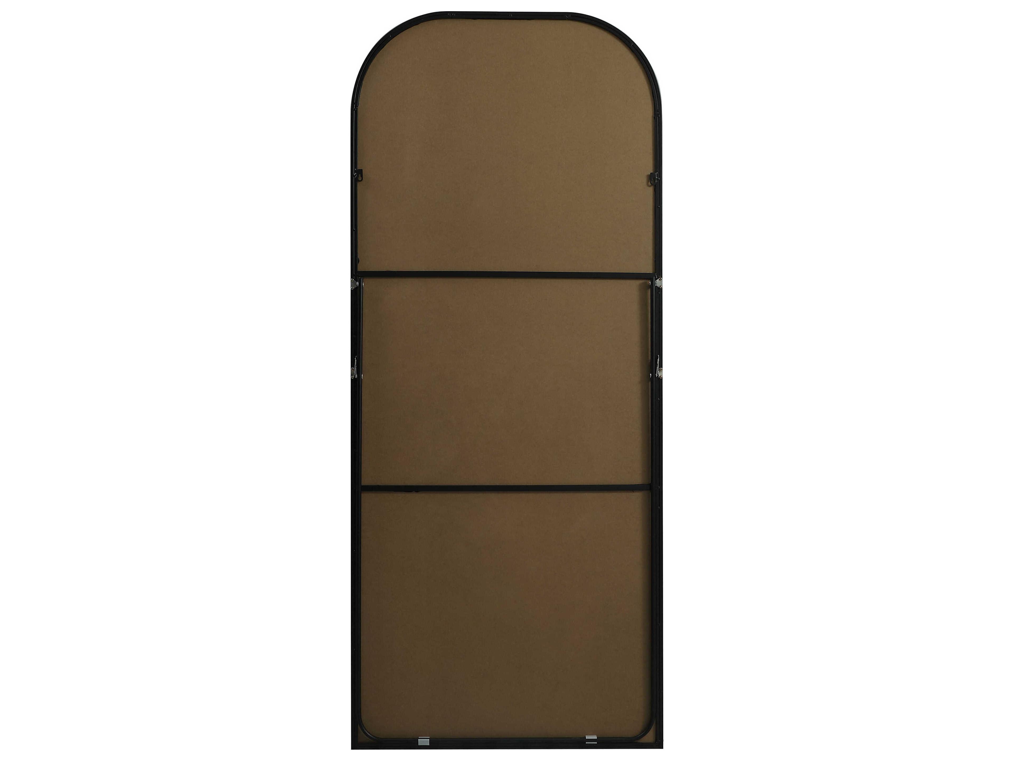 Elegant Lighting Blaire Black Arch Floor Mirror