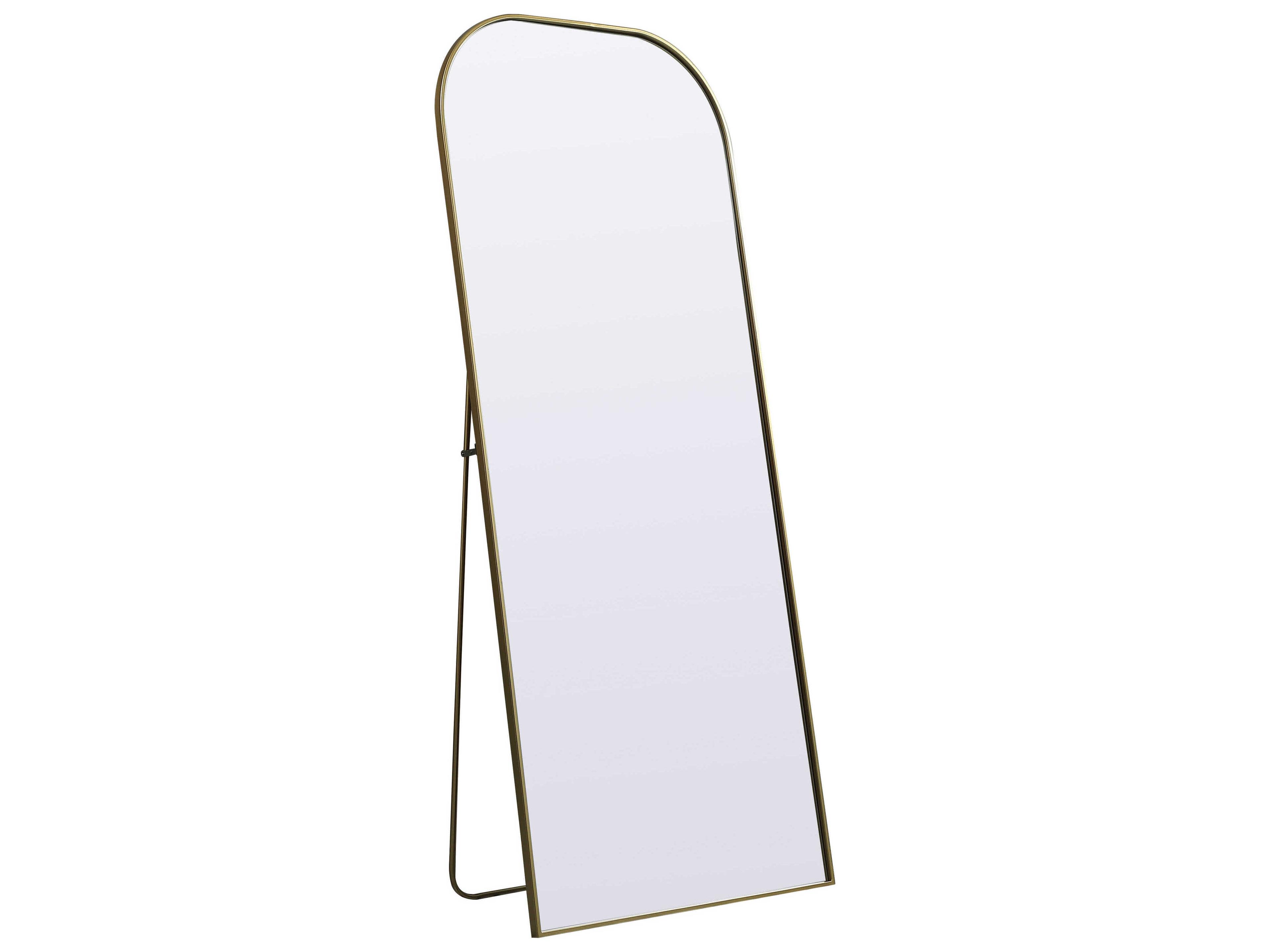 Elegant Lighting Blaire Brass Arch Floor Mirror