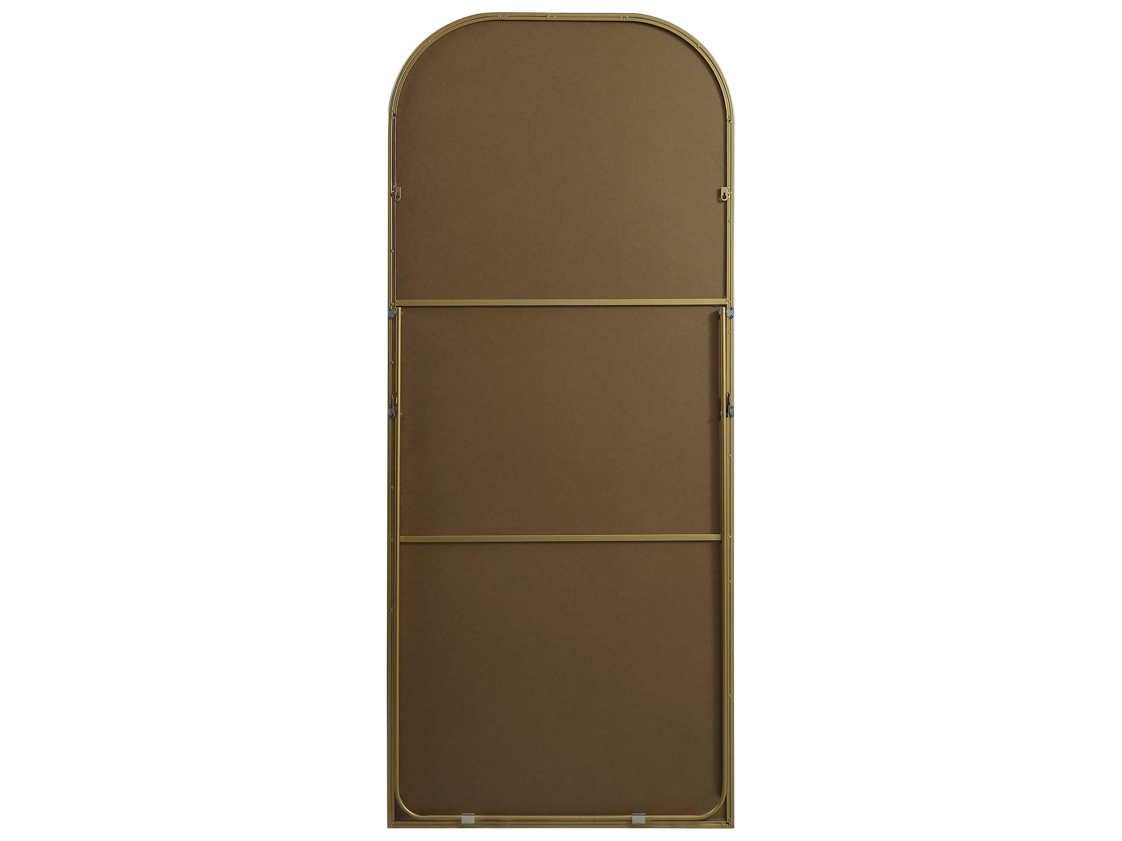 Elegant Lighting Blaire Brass Arch Floor Mirror