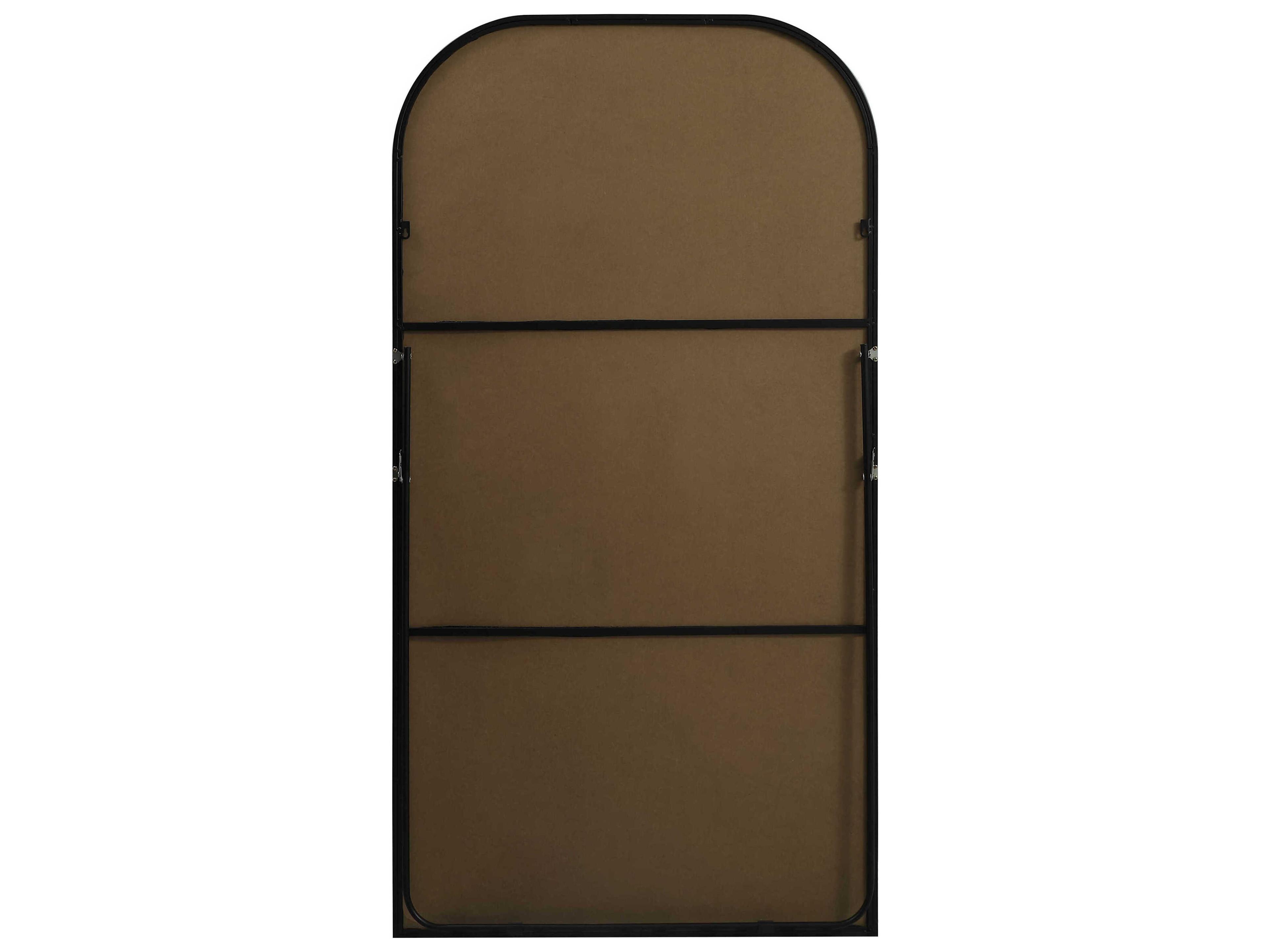 Elegant Lighting Blaire Black Arch Floor Mirror